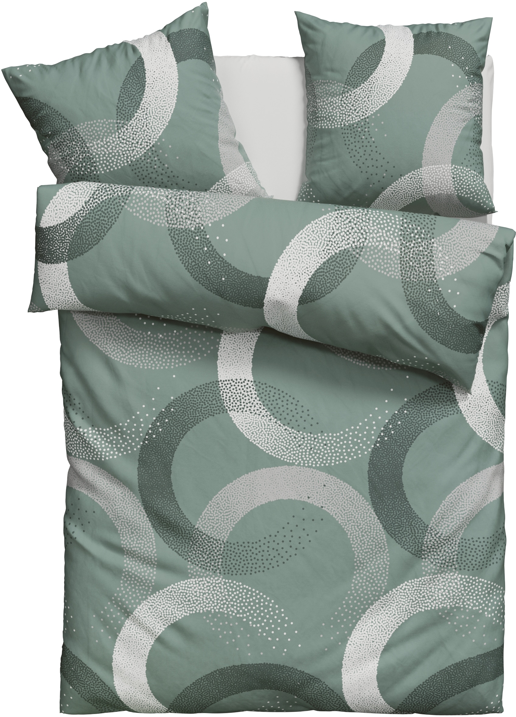 OTTO home Bettwäsche "Balisa" 2 ab Größe 135x200 cm, aus 100% Baumwolle, Bettwäsche mit Kreisen