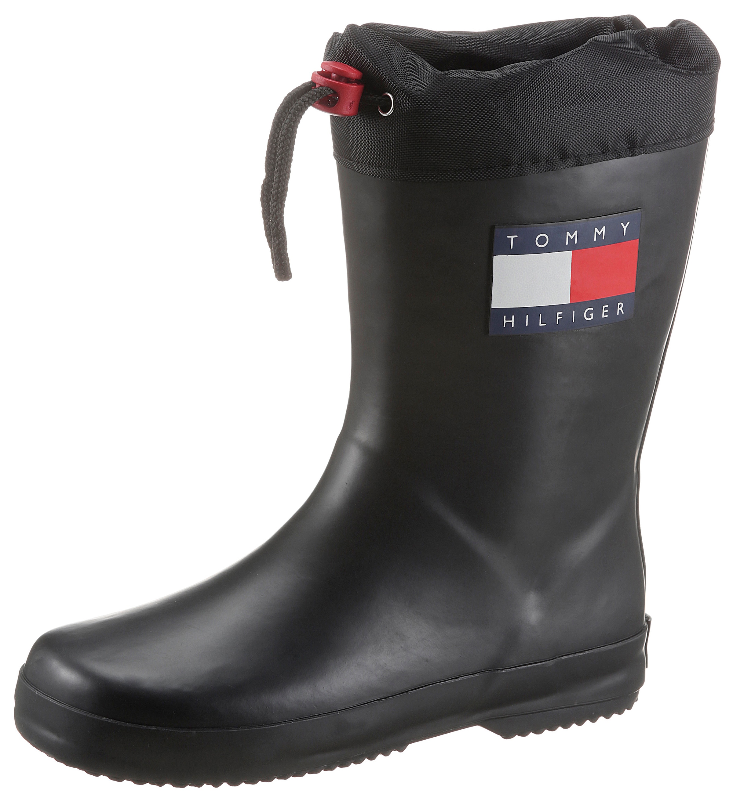 Tommy Hilfiger Gummistiefel, Regenstiefel, Matsch-Schuh, Regenschuh mit Tunnelzug