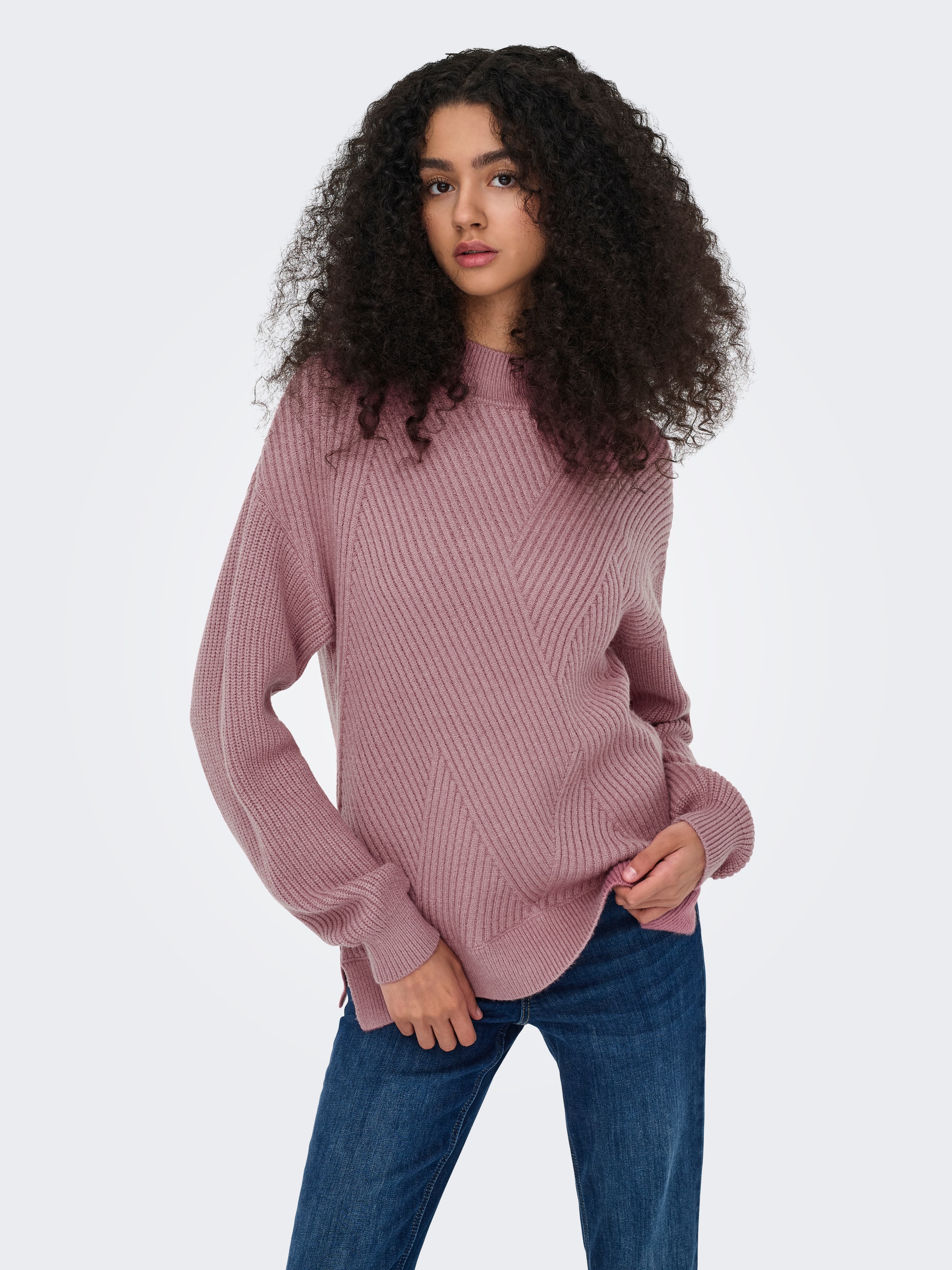 ONLY Strickpullover "ONLNELI LS HIGHNECK RIB PULLOVER EX KNT" günstig online kaufen
