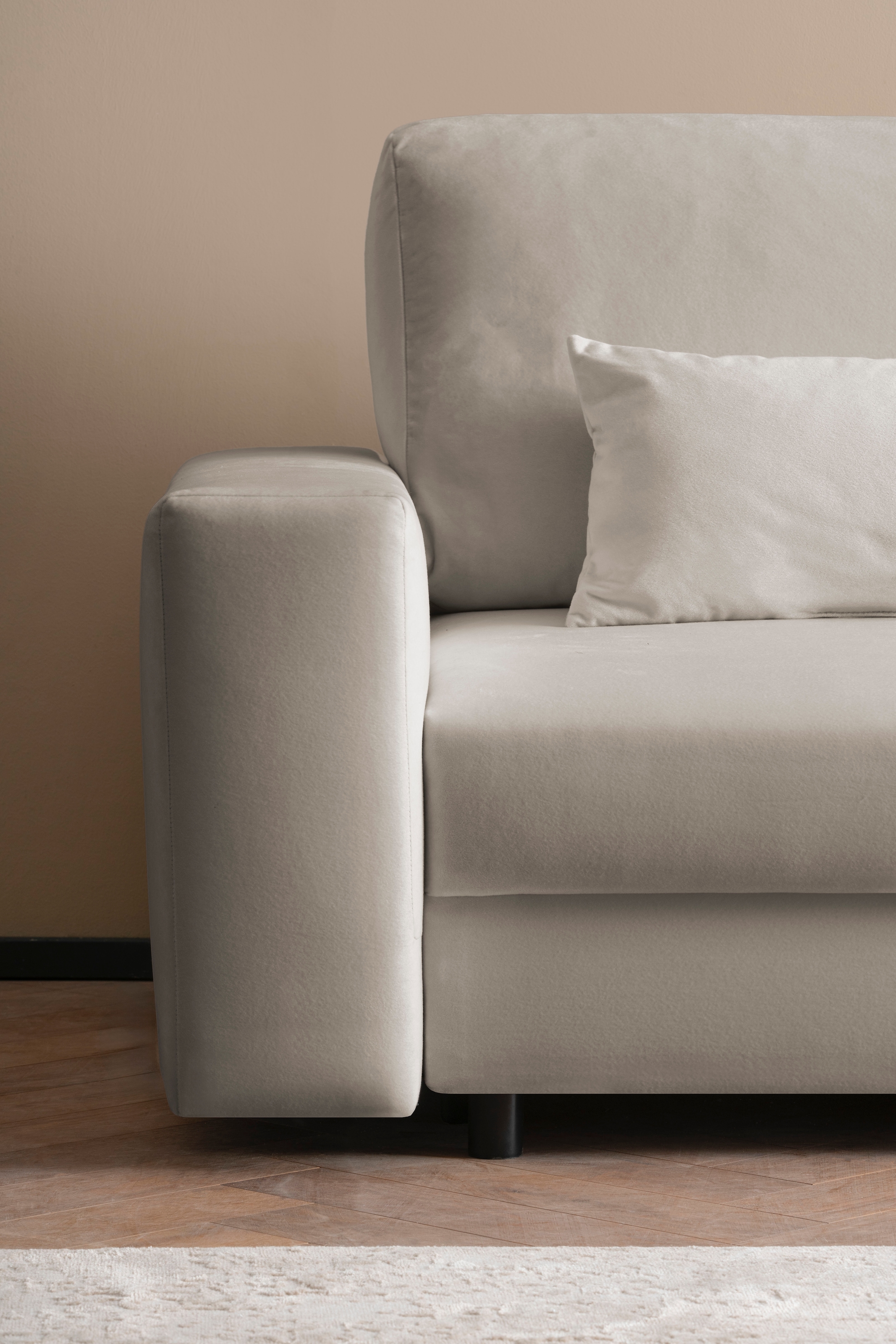 LeGer Home by Lena Gercke Schlafsofa »Imoga, Polster mit Schlaffunktion, 3-Sitzer Sofa, Couch mit Bettkasten« in modernen Farben und Stoffen, Bettfunktion, Liegefläche: 200x150 cm