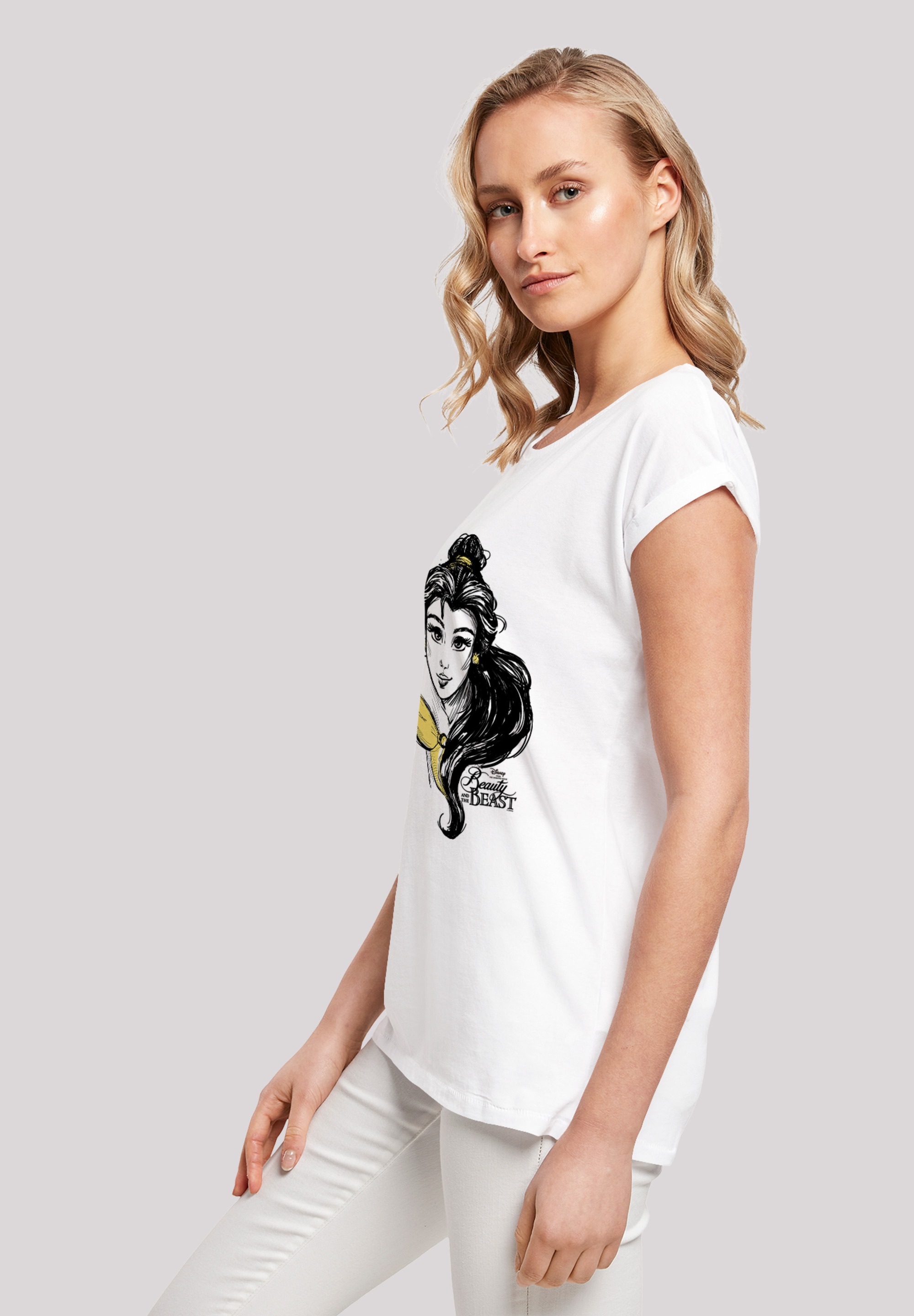 F4NT4STIC T-Shirt »Disney Die Schöne und das Biest Belle«, Damen,Premium Merch,Regular-Fit,Kurze Ärmel,Bedruckt