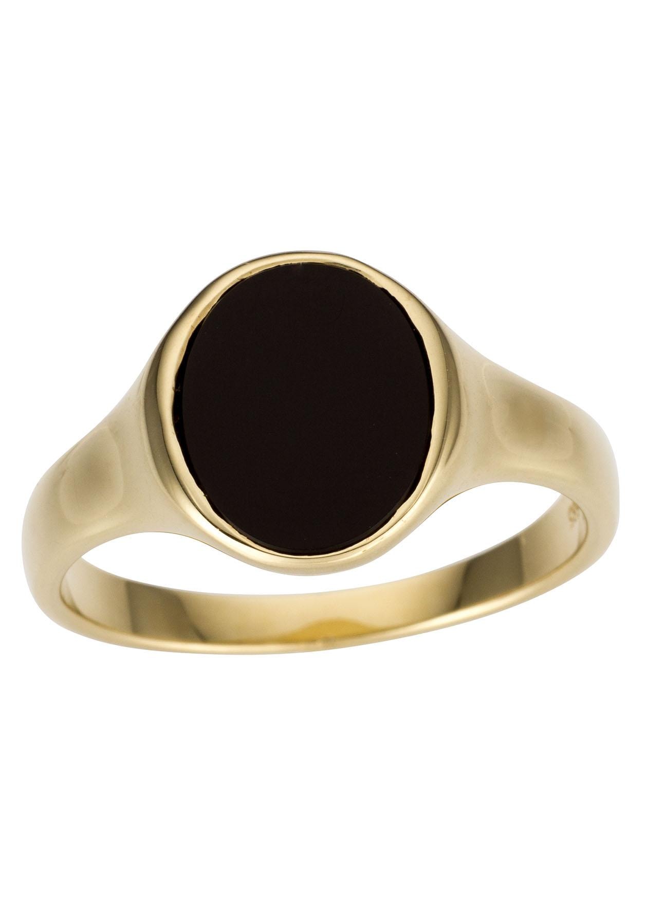 Firetti Goldring »Schmuck Geschenk Gold 333 Herrenring Goldring Edelstein Farbstein Onyx«, mit Onyx