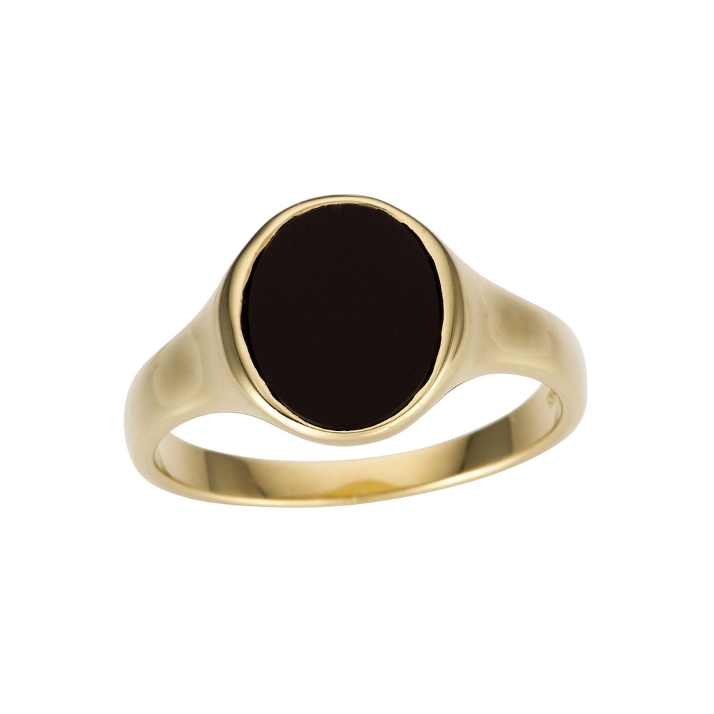 Firetti Goldring »Schmuck Geschenk Gold 333 Herrenring Goldring Edelstein Farbstein Onyx«