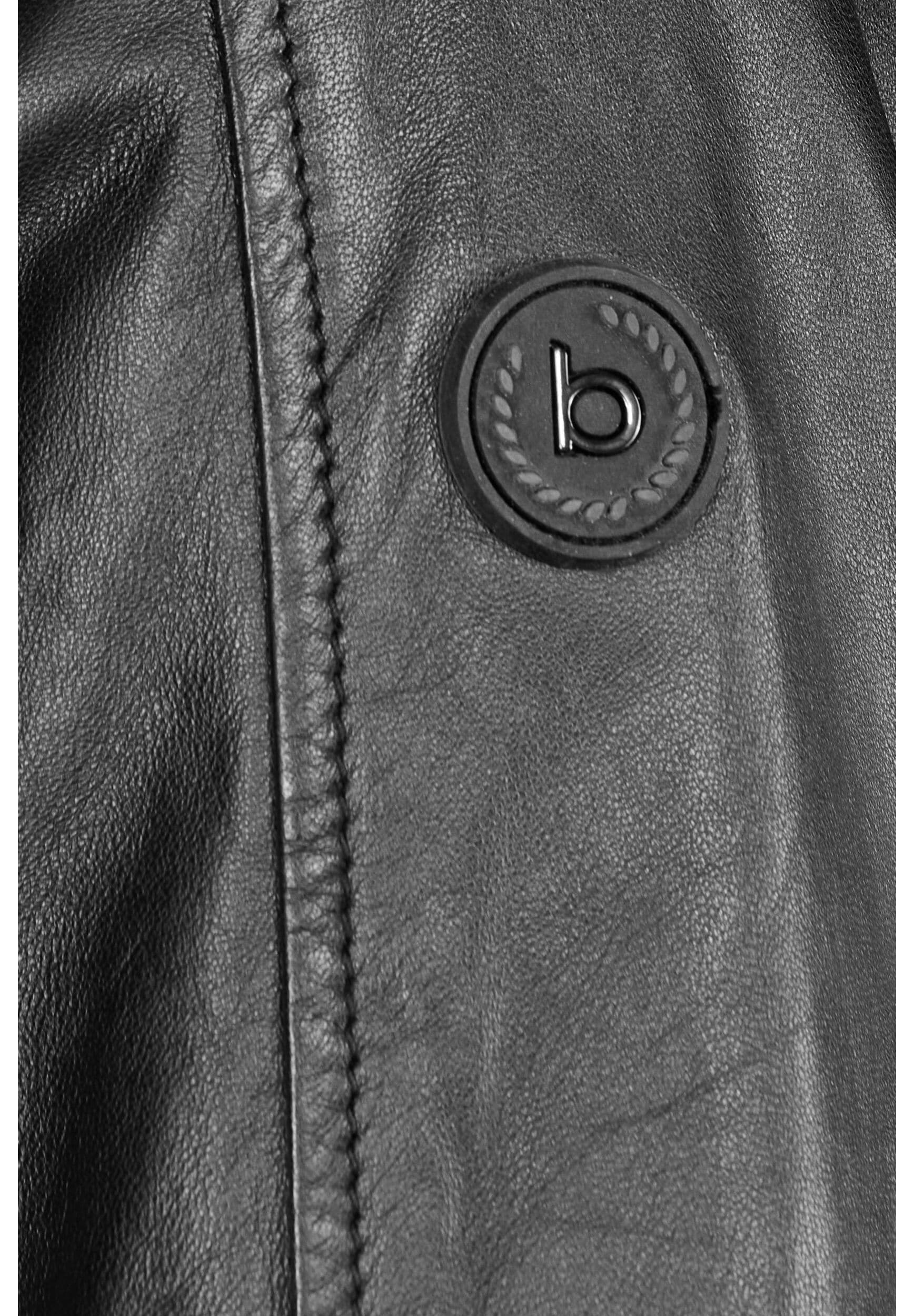 bugatti Lederjacke »BUALEXIO« ohne Kapuze mit Stehkragen
