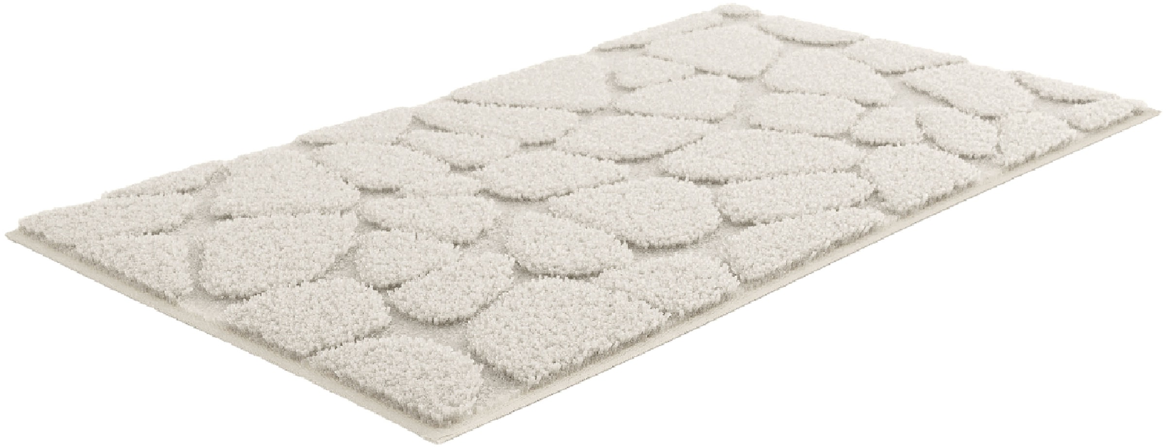 Grund Badematte »Ashtar, Badvorleger, Badezimmer Teppich, 3D-Design«, rutschhemmend beschichtet, schnell trocknend, Hoch-Tief-Design mit organischer Steinoptik, Made in Europe