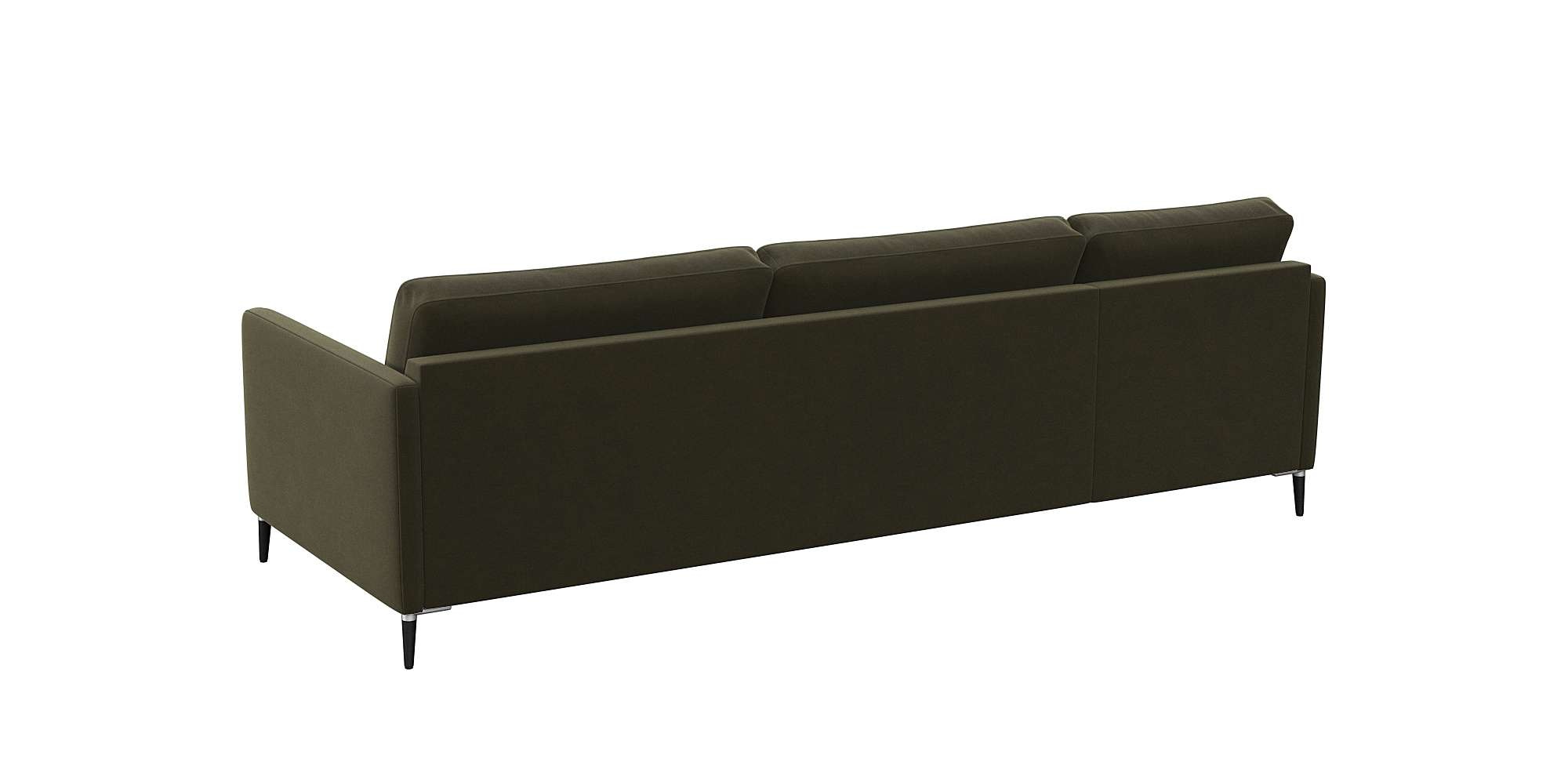 FLEXLUX Ecksofa »Fiore, L-Form«, schmale Armlehnen, Kaltschaum, Füße Alu+schwarz