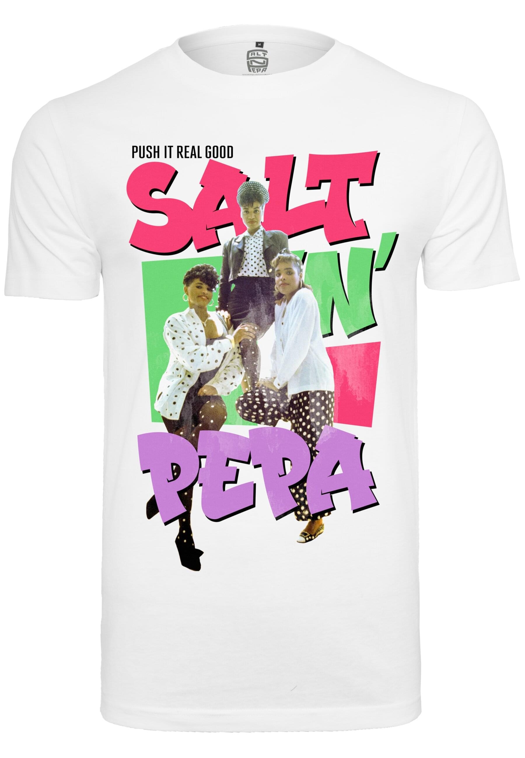 Merchcode Kurzarmshirt "Merchcode Ladies Salt N Pepa Tee" 1 Stk. tlg. günstig online kaufen