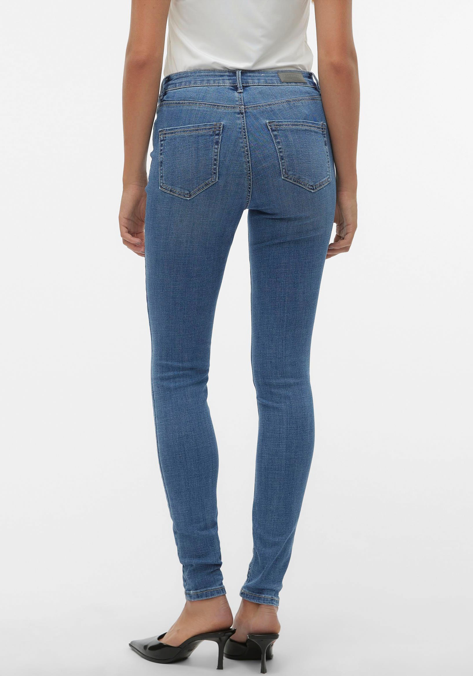 Vero Moda Skinny-fit-Jeans "VMFLASH MR SKINNY JEANS LI347 NOOS" günstig online kaufen