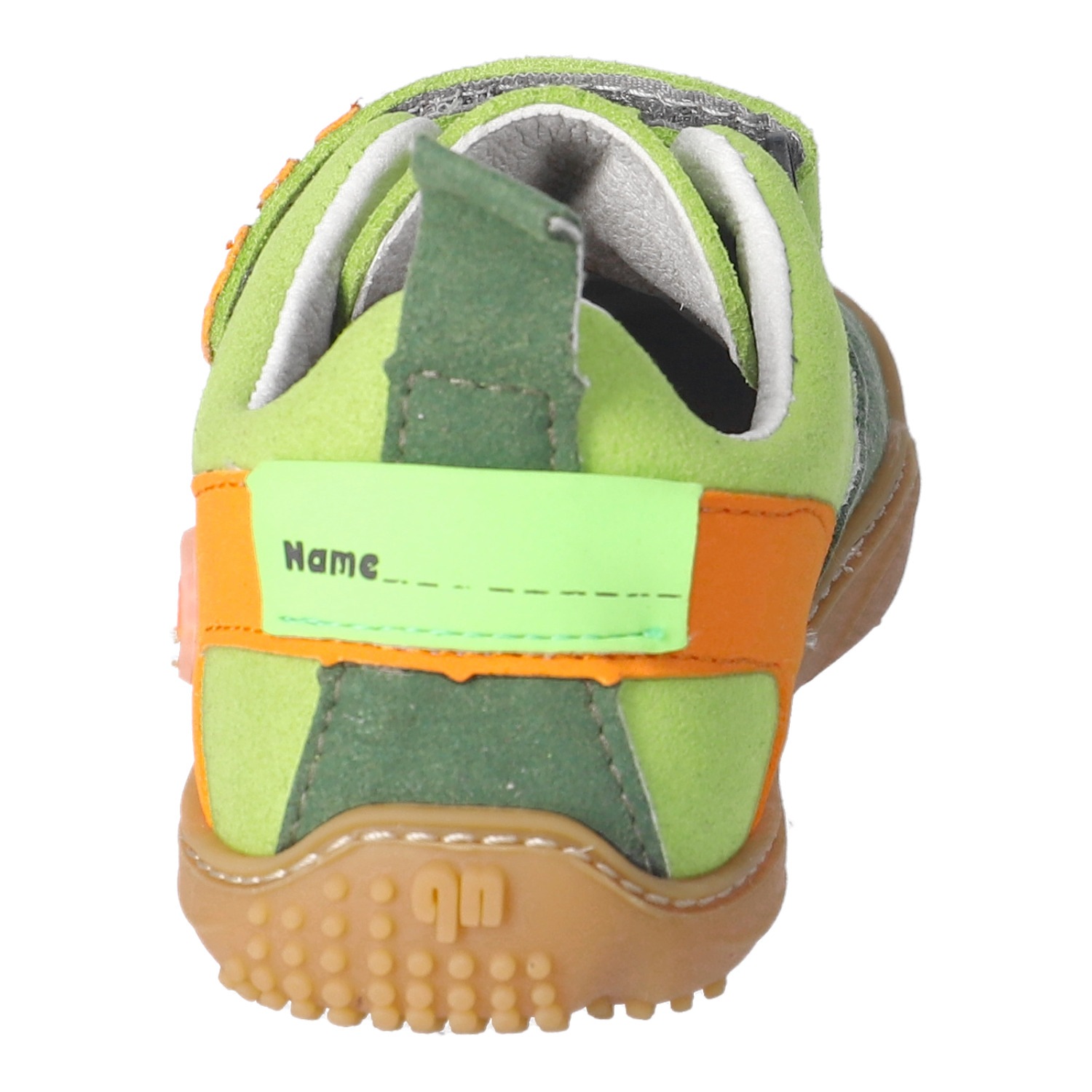 QNUFFS Ahorn Barefoot Shoe Lime/Orange Size 33 2