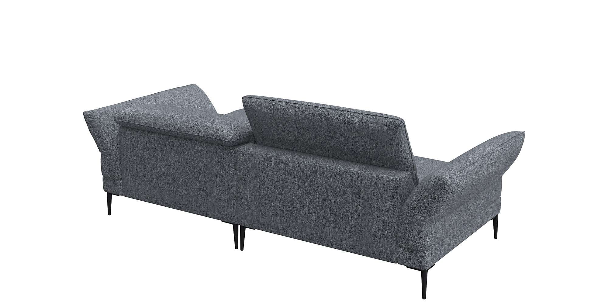 FLEXLUX Ecksofa »Salino, Funktionssofa mit Recamiere, Relaxsofa, Ecksofa«, Sofa mit Arm- und Kopfteil-Verstellungen, Kaltschaum & Stahl-Wellen