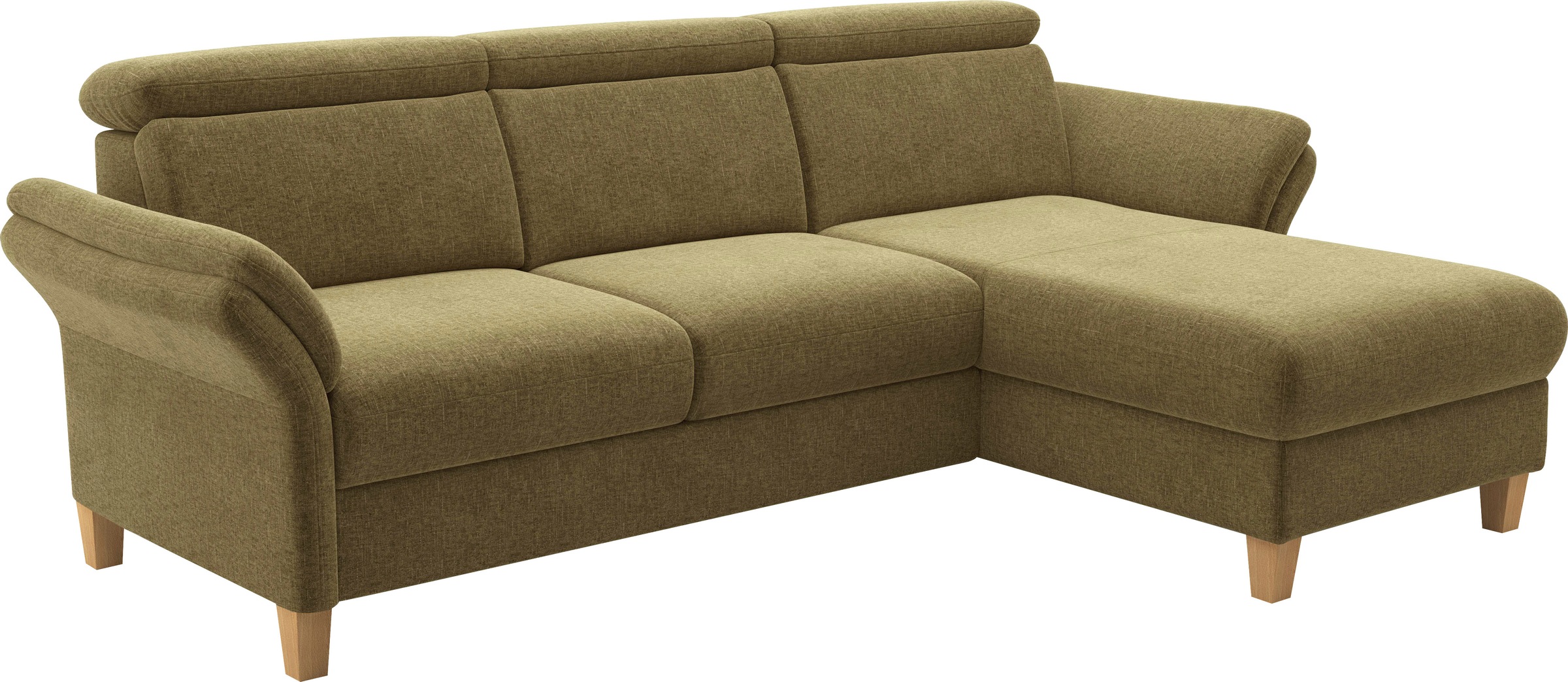 Thumbnail - Home affaire Ecksofa "Glendale, L-Form" inkl. Kopfteilverstellung, wahlweise mit Vorziehsitz und Bettkasten