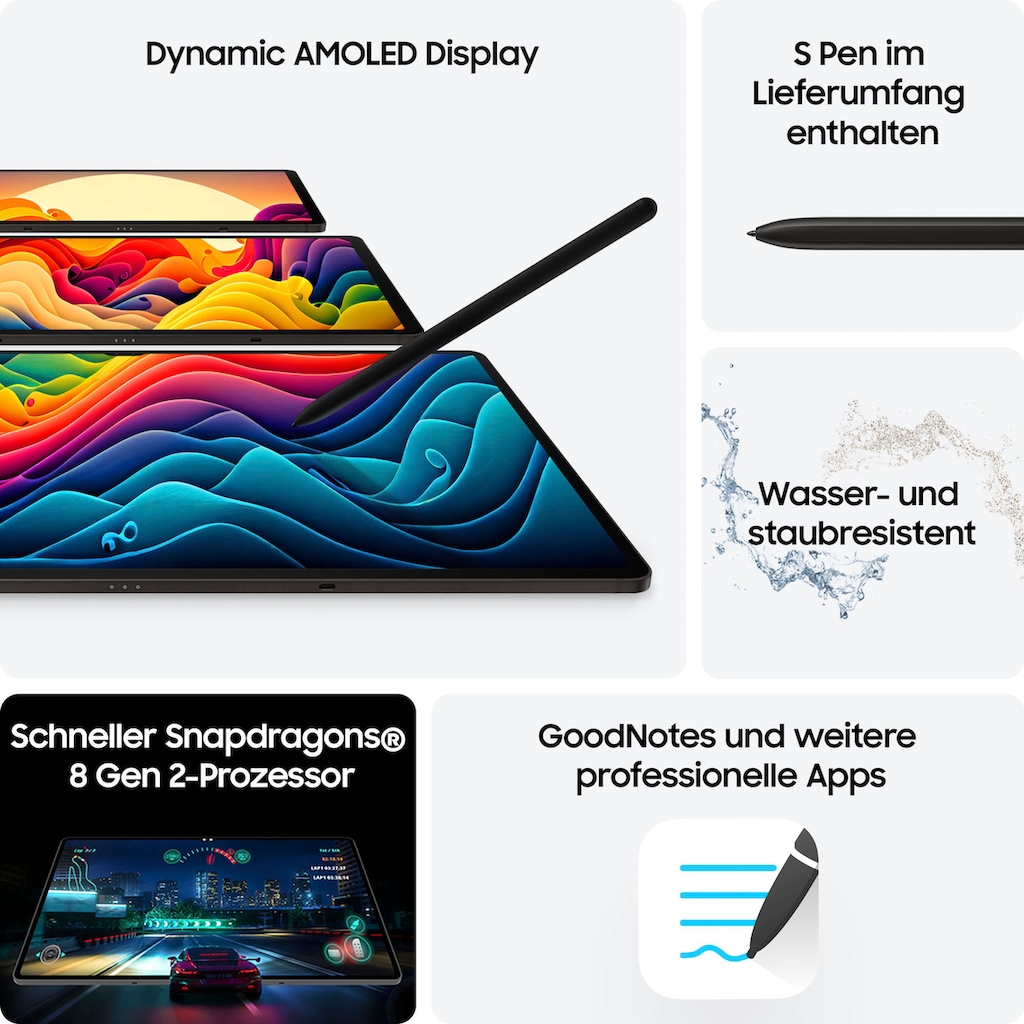 Samsung Tablet »Galaxy Tab S9 Ultra 5G«, (Android AI-Funktionen)