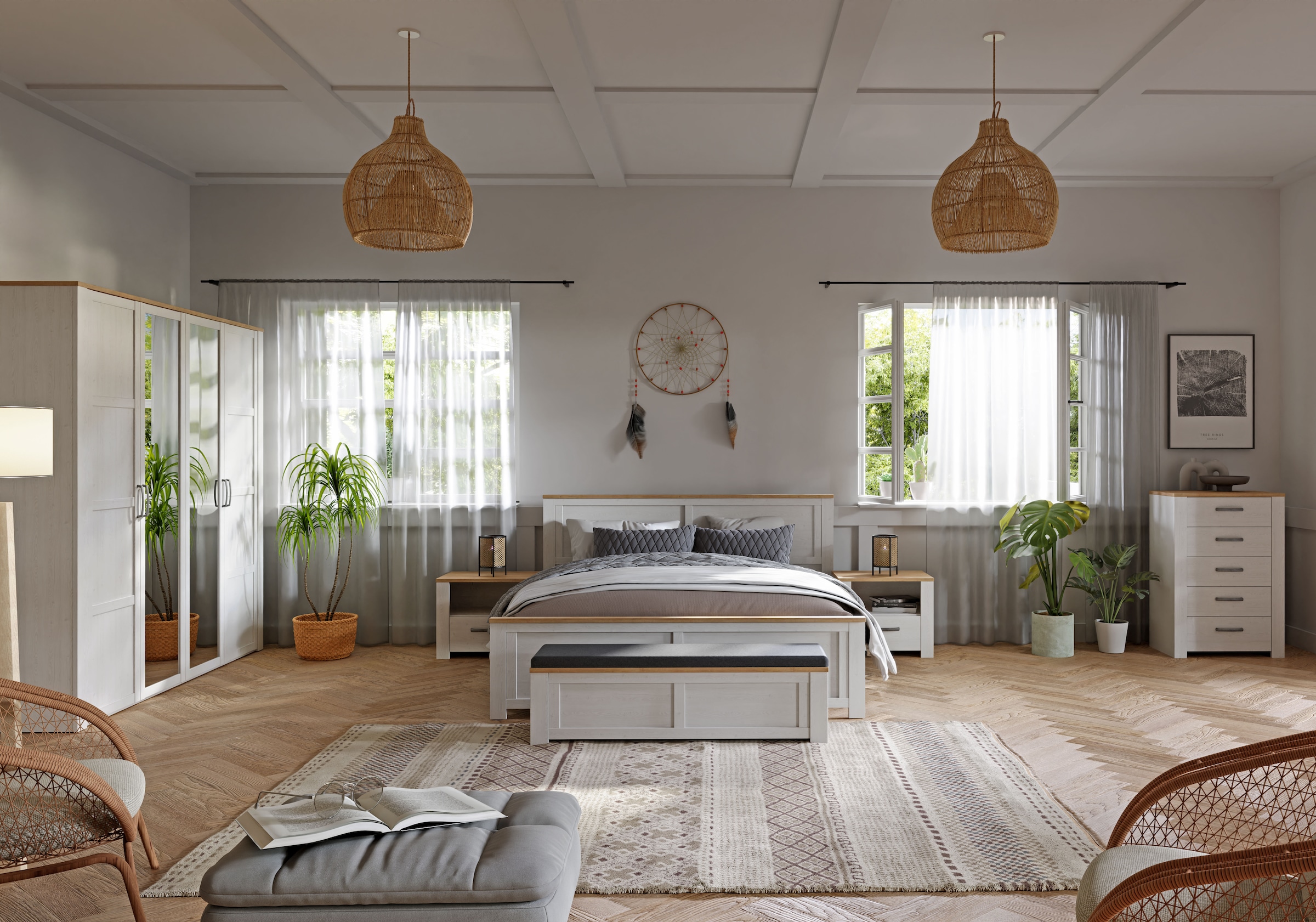 FORTE Kleiderschrank »Bohol« Höhe 214 cm, Spiegeltüre, SoftClose