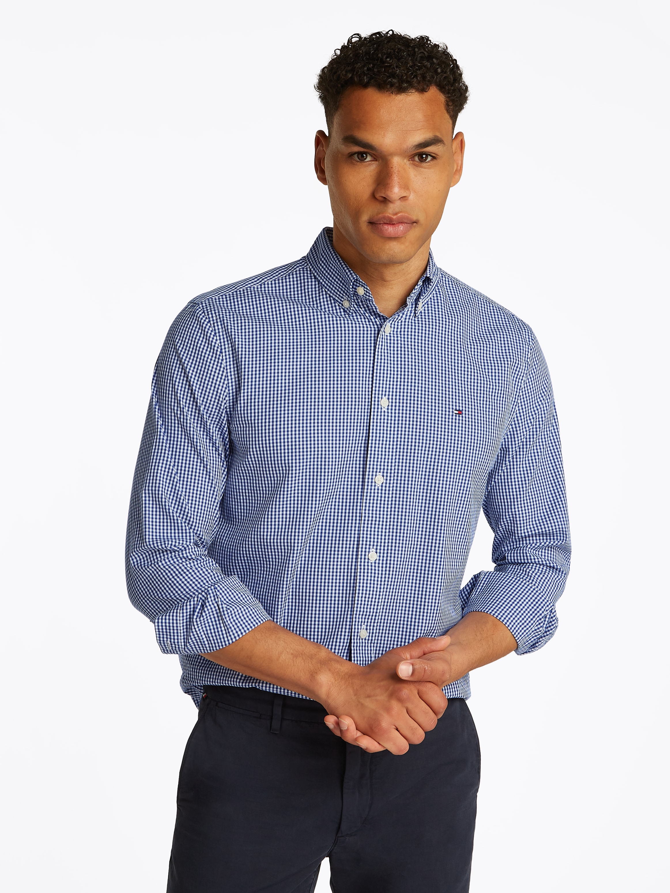 TOMMY HILFIGER Dalykiniai marškiniai »FLEX POPLIN GIN...