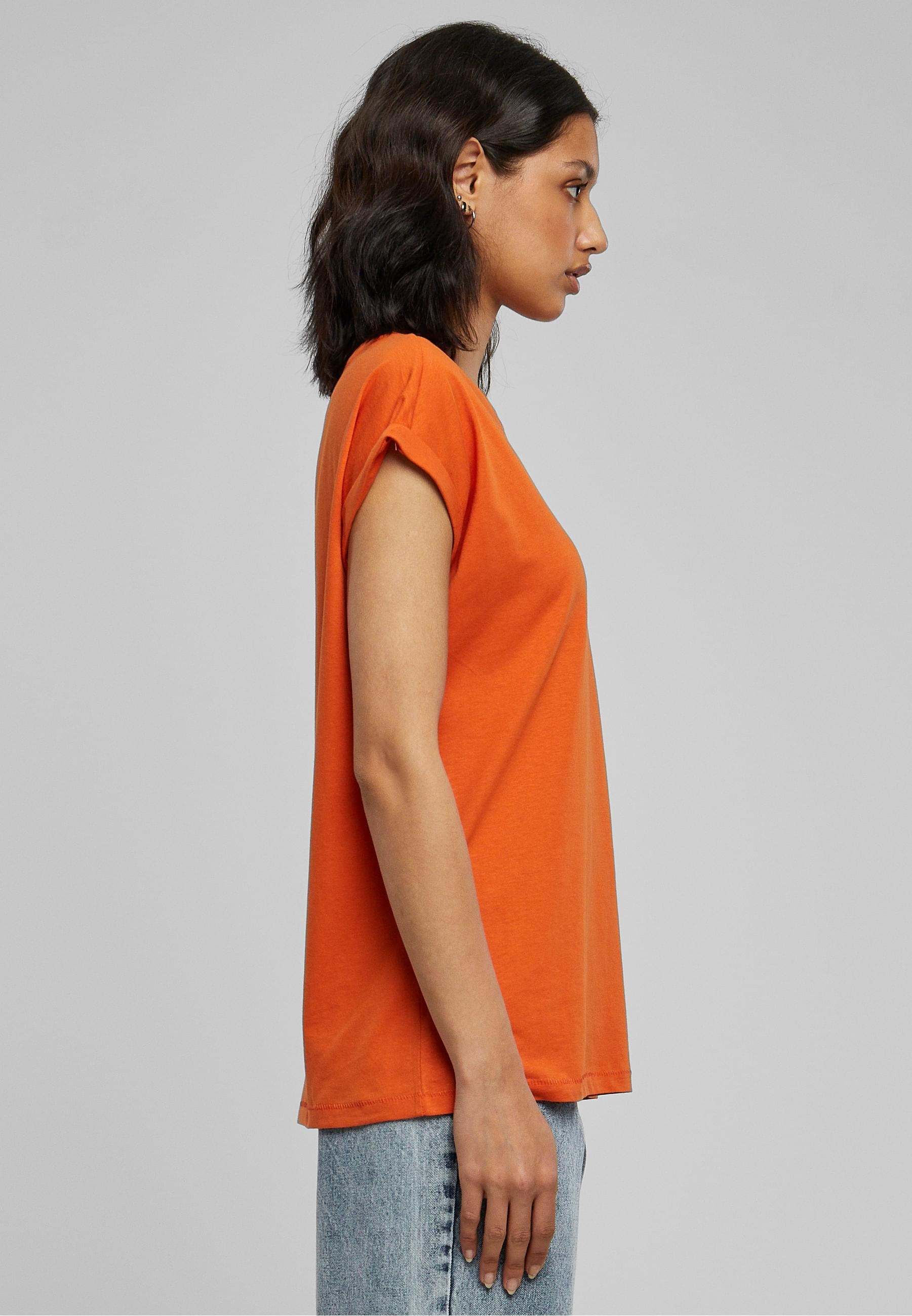 URBAN CLASSICS Kurzarmshirt »Urban Classics Damen Ladies Extended Shoulder Tee«, (1 tlg.)