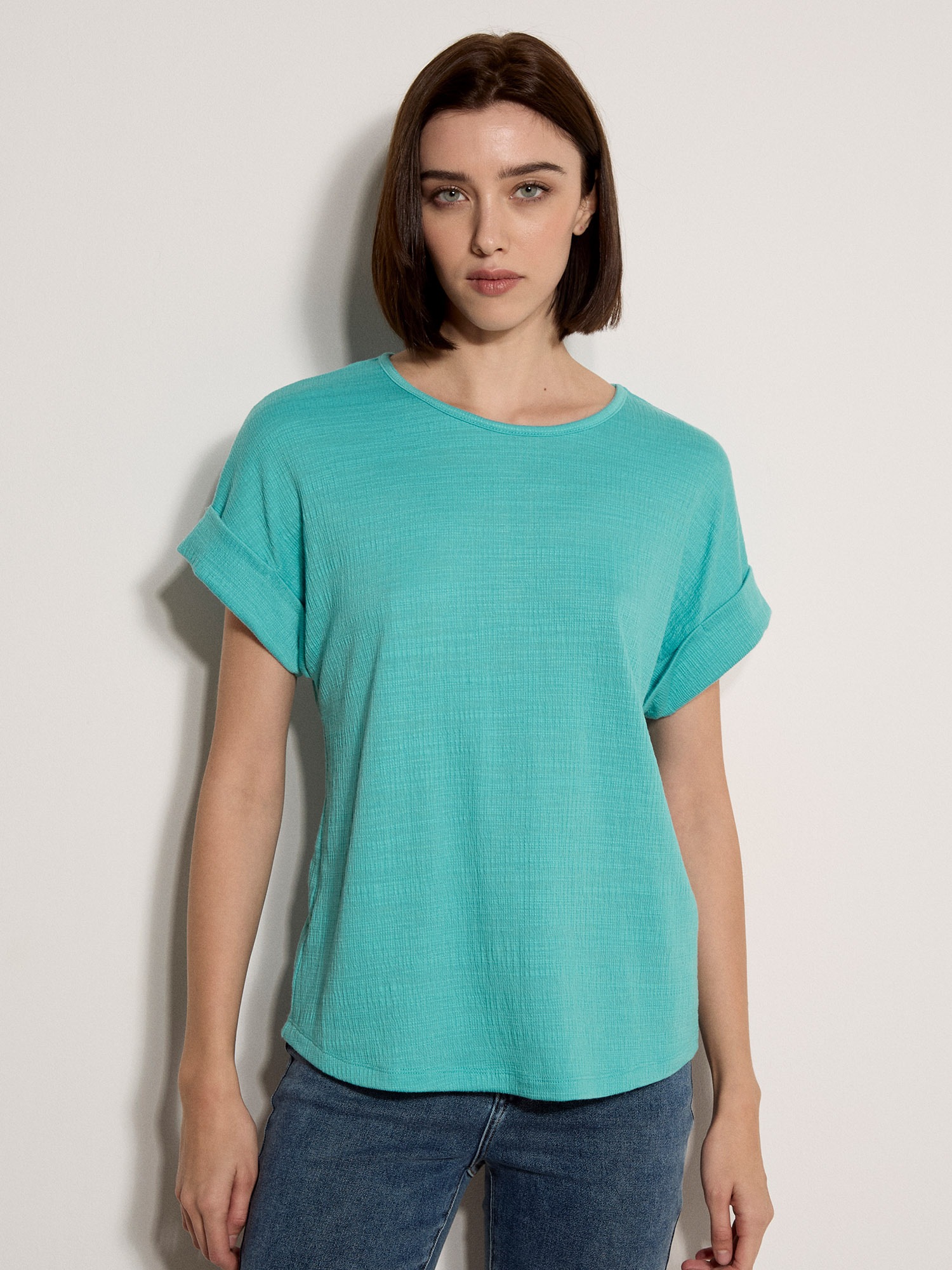 Apricot T-Shirt "Strukturiertes T-Shirt"