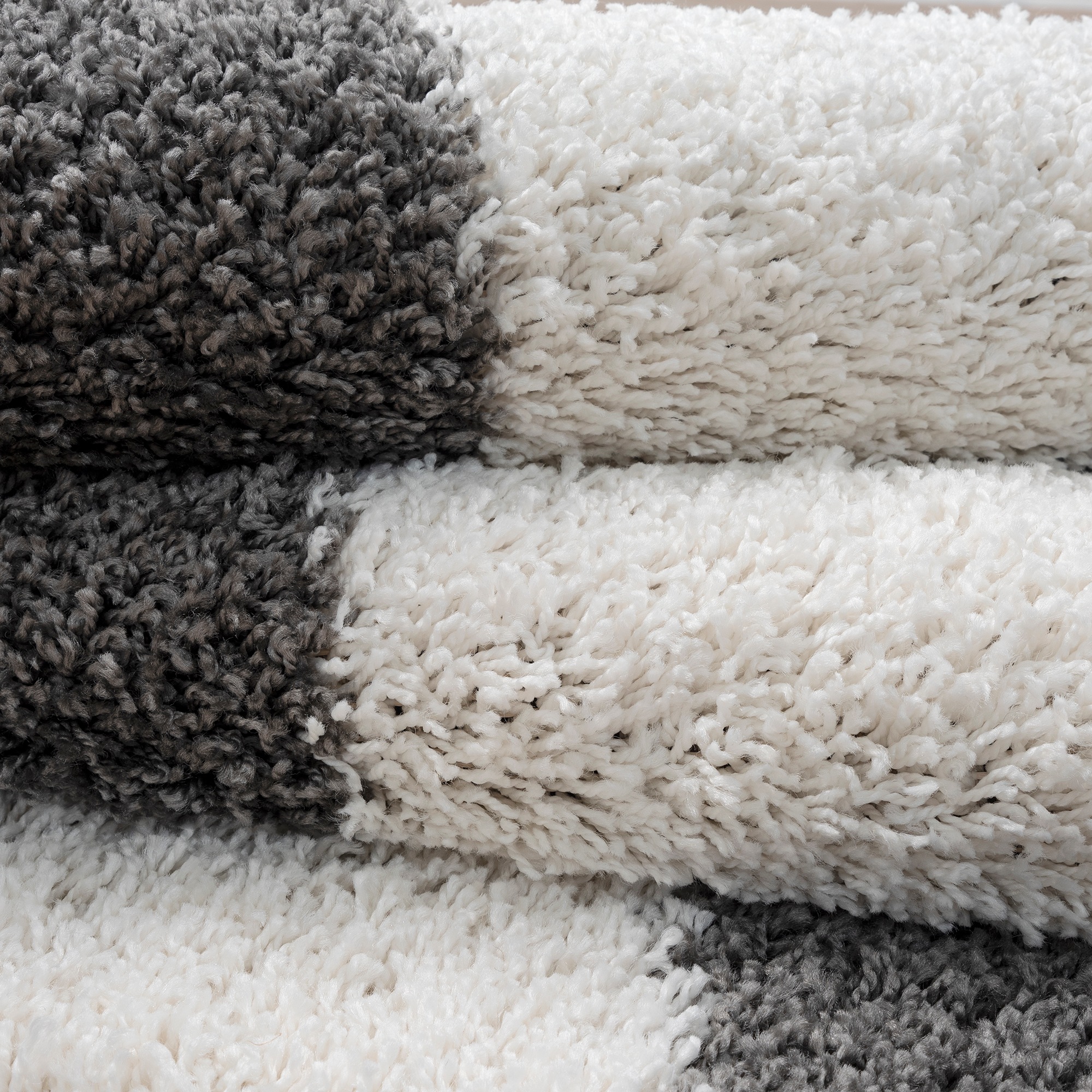 Hochflor-Teppich SANAT "Milano 1250", grau, B:60cm H:30mm L:110cm, Kunstfaser, Teppiche, Hochflor, Wohnzimmer, Schlafzimmer, fussbodenheizungsgeeignet 3