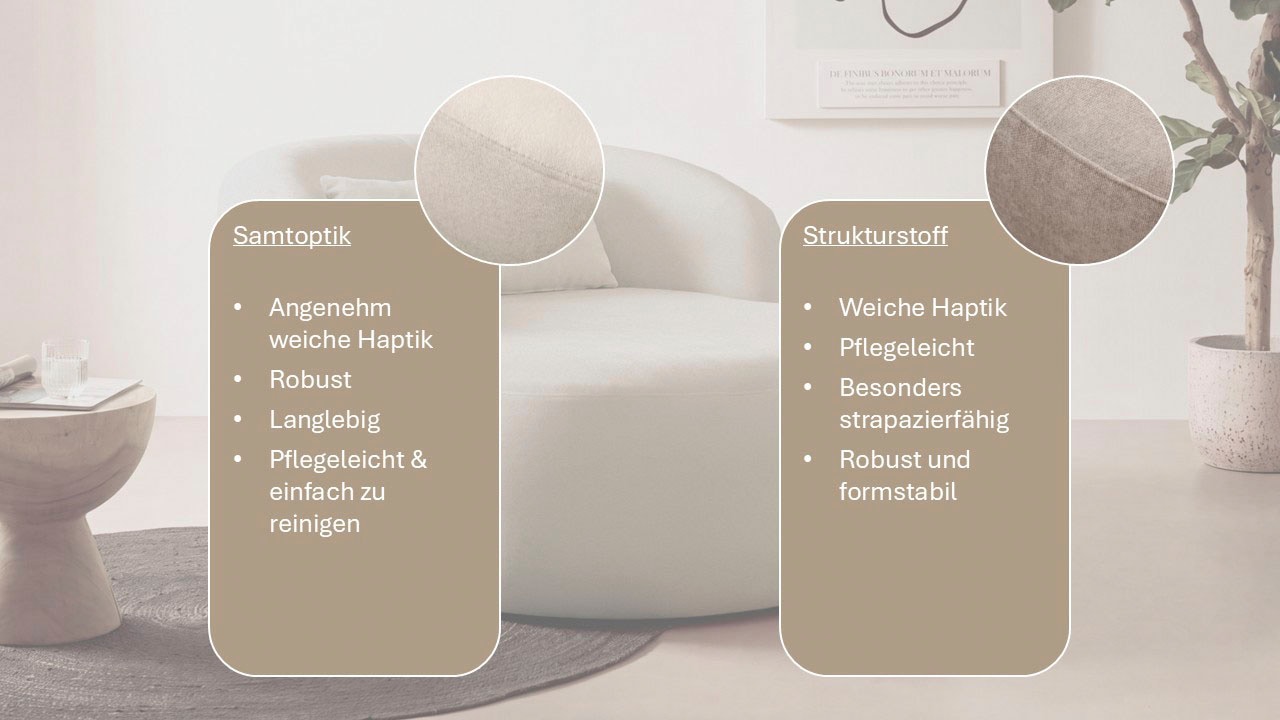 LeGer Home by Lena Gercke XXL-Sessel »Yllara, moderner Lesesessel, Loveseat mit großzügiger Sitzfläche« mit geschwungener Rückenlehne in Samt oder Struktur
