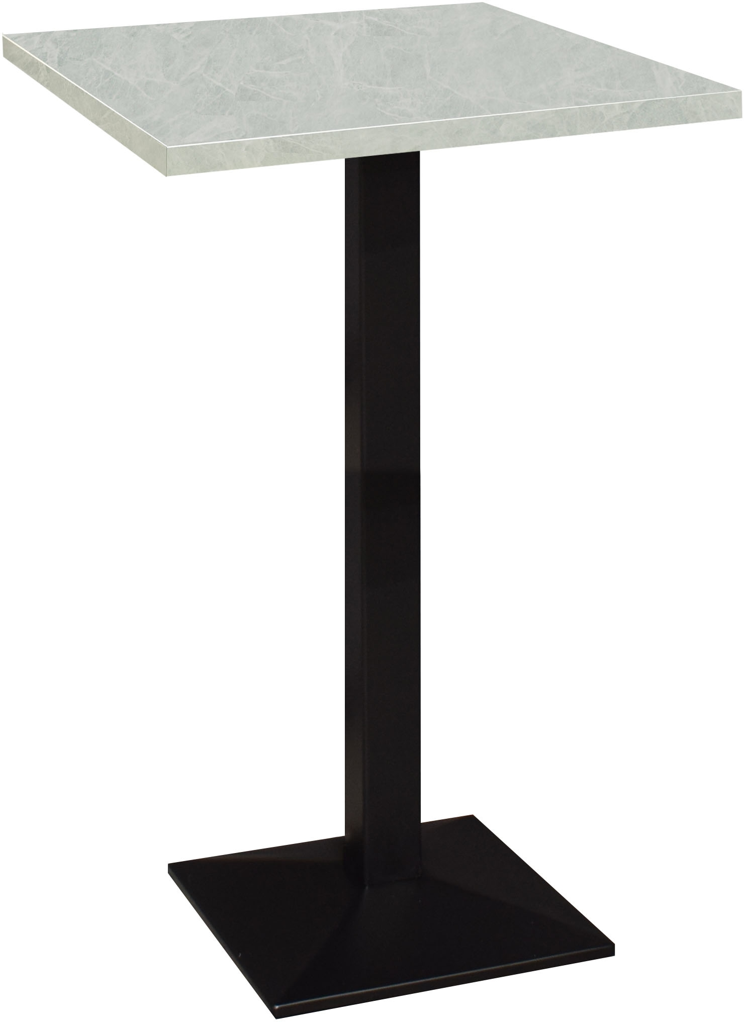 Mäusbacher "Big Bistro Metall" Quadrat-Säulengestell, eckige Platte BHT 70x105x70 cm