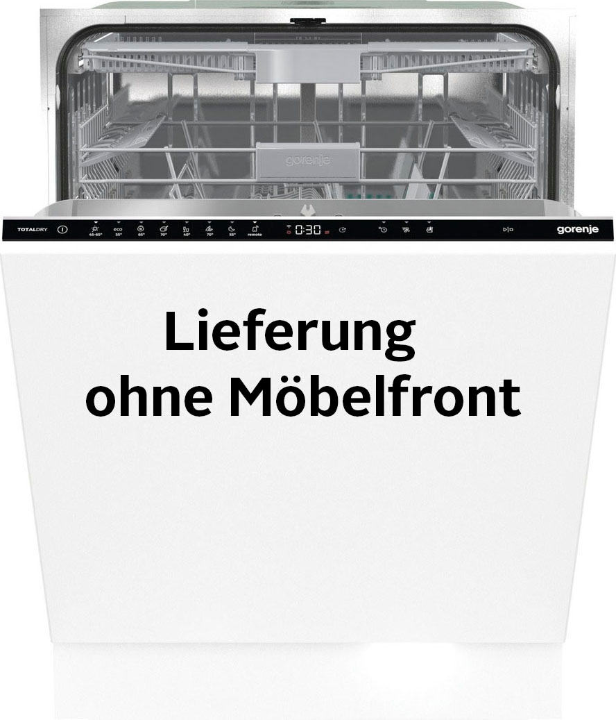 GORENJE vollintegrierbarer Geschirrspüler "GV 673B60", 16 Maßgedecke, TotalDry autom. Türöffnung