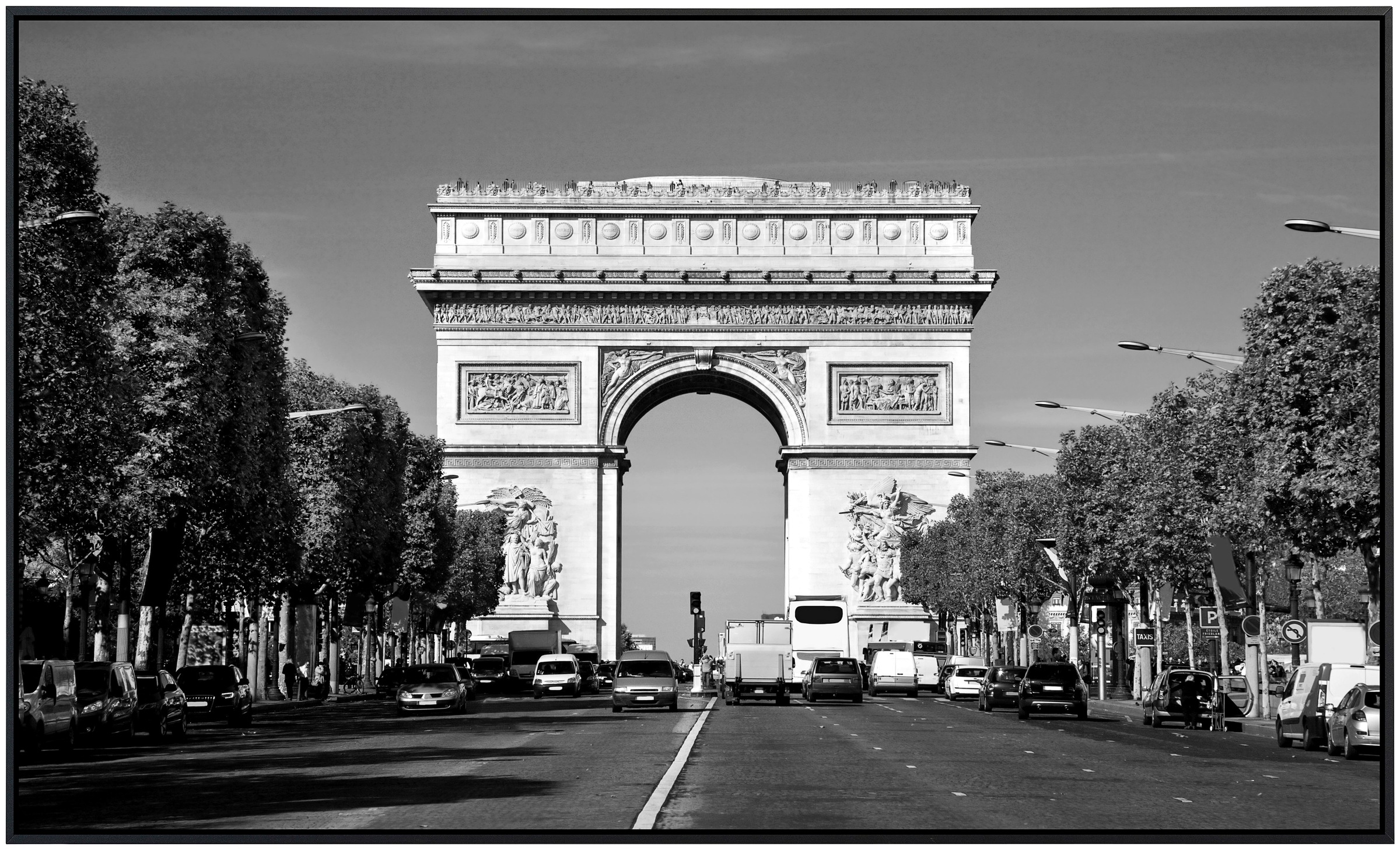 Papermoon Infrarotheizung »Paris Schwarz & Weiß«, sehr angenehme Strahlungswärme