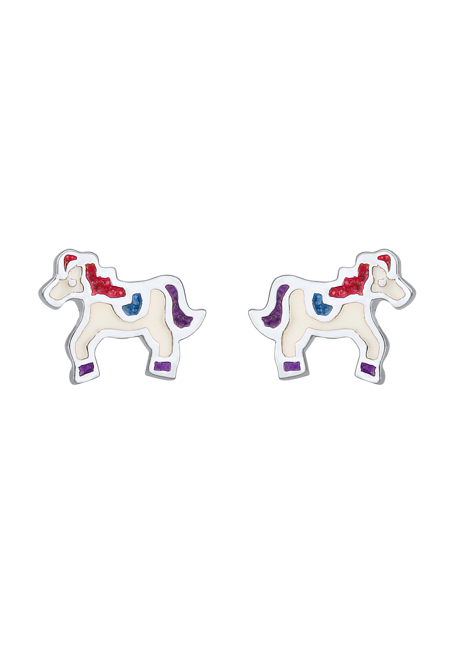 Pastell 925er BAUR | Silber« Ohrstecker kaufen »Kinder online Elli Paar Emaille Pferd Pony