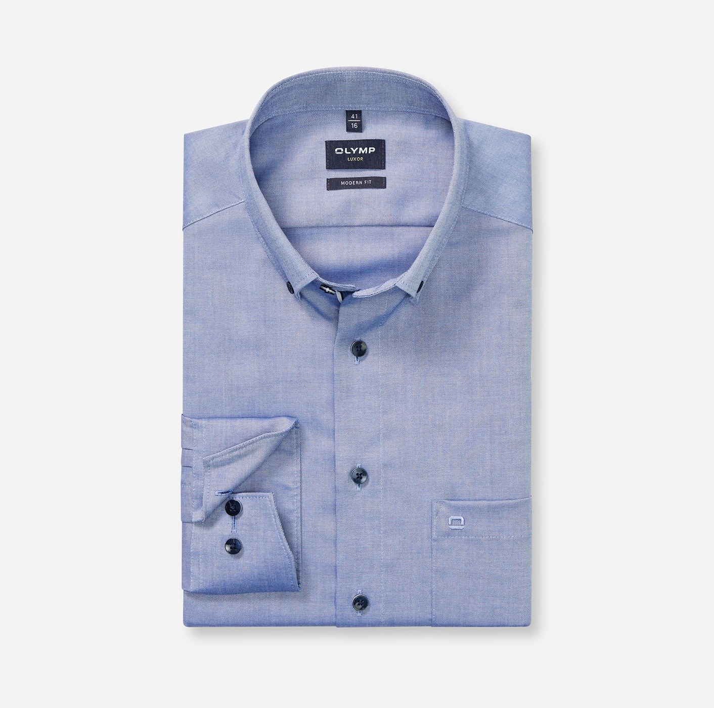 OLYMP Langarmhemd "Luxor", modern fit, Businesshemd, Button-down-Kragen günstig online kaufen