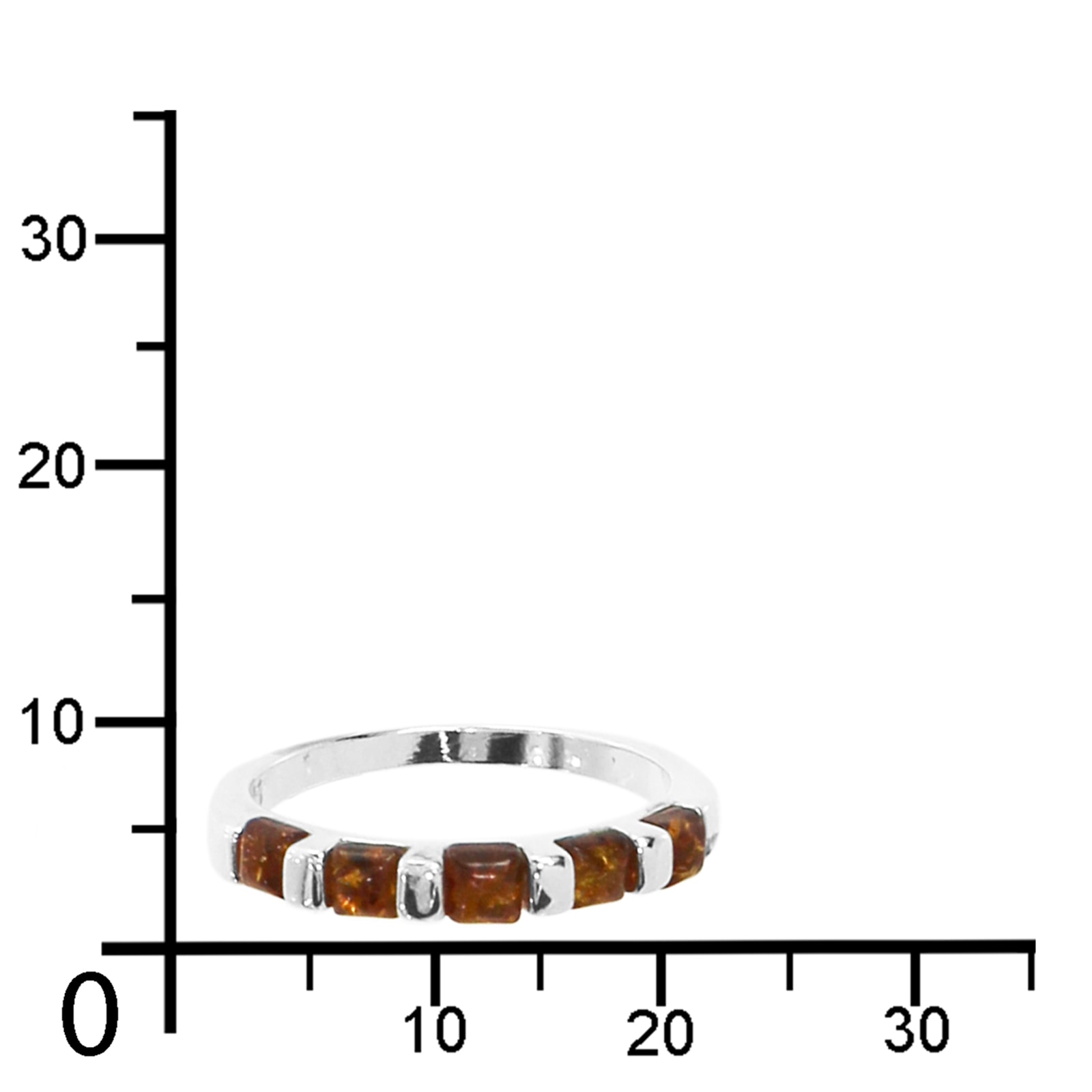OSTSEE-SCHMUCK Fingerring »- Suzette - Silber 925/000 - Bernstein«