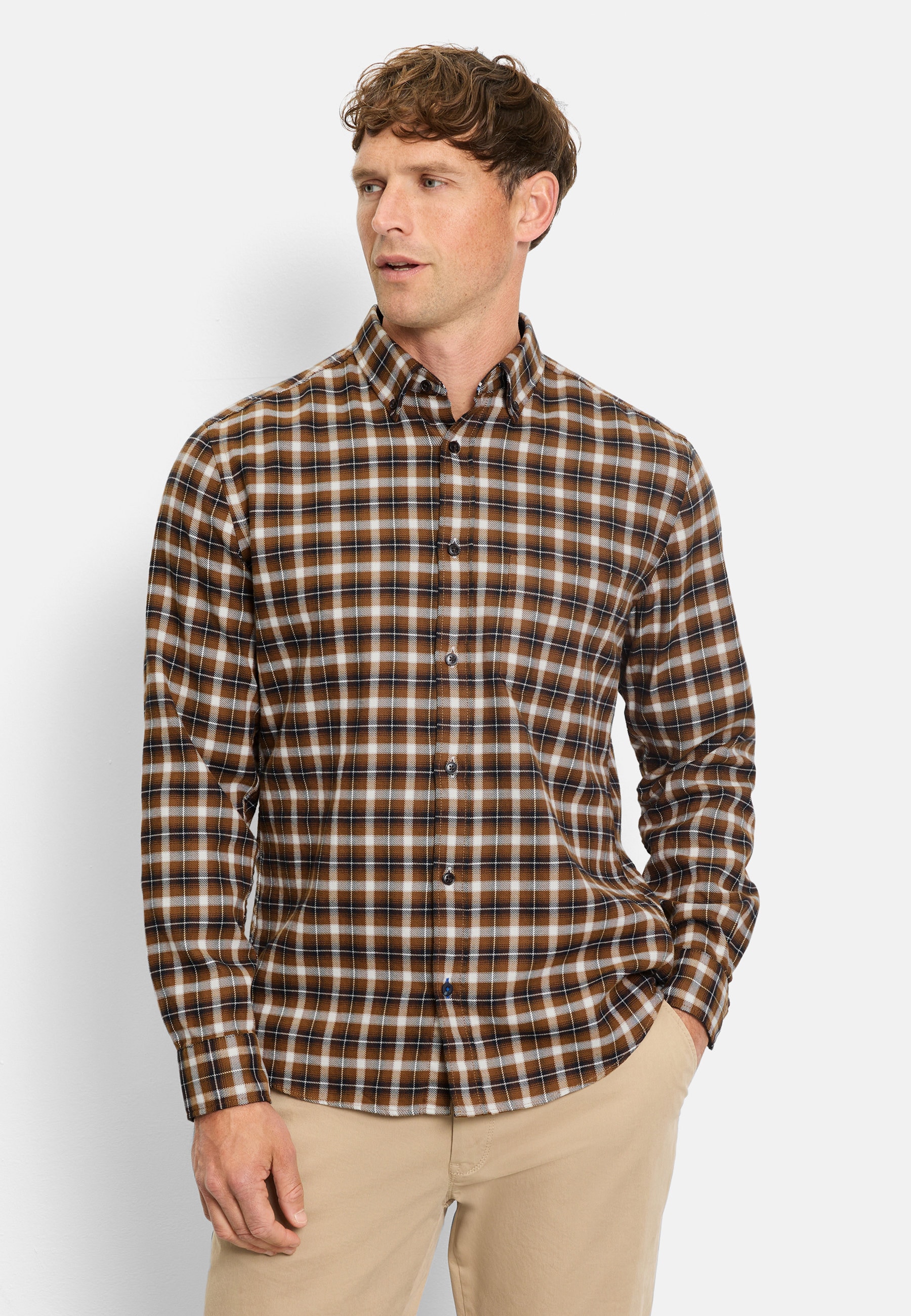 OLYMP Langarmhemd "OLYMP Casual, regular fit, Button-down" günstig online kaufen