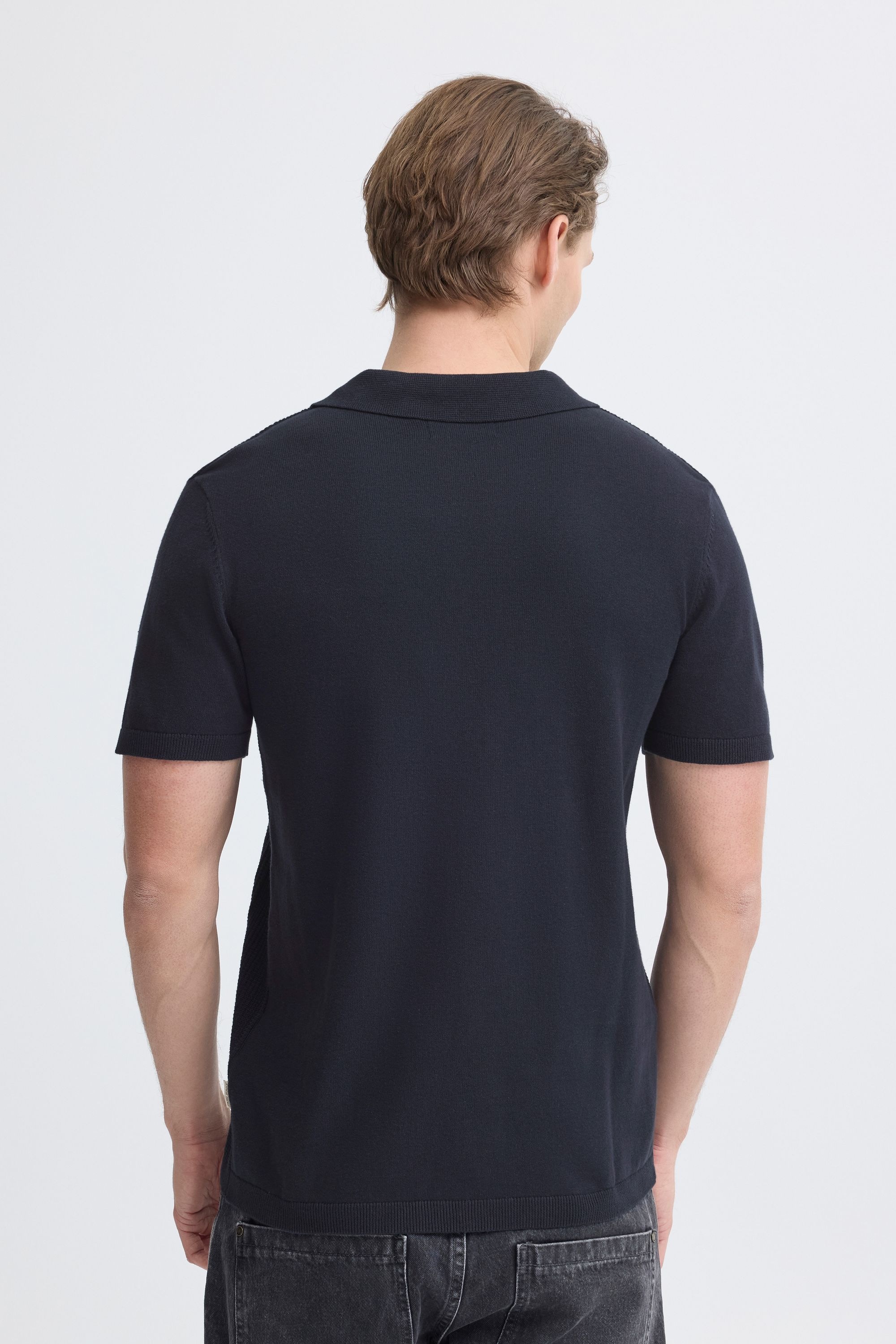 Blend Poloshirt »BHBaron« Stilvolles T-Shirt mit Kragen und strukturiertem Rippmuster