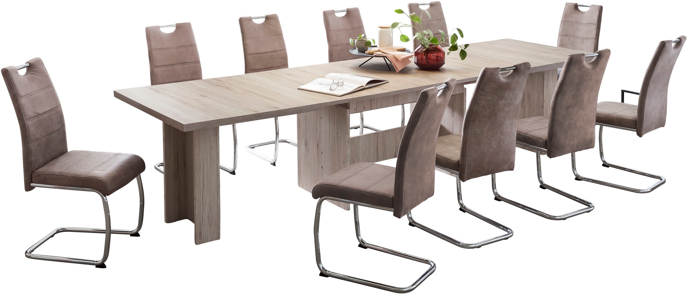 HELA Essgruppe "Lia, 11tlg. Sitzgruppe, Extra viel Platz" Set, 11tlg.-Set, günstig online kaufen