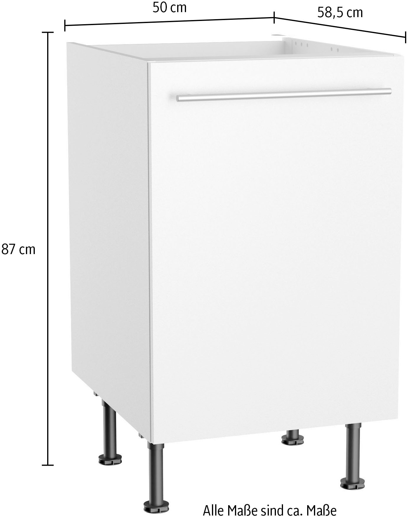OPTIFIT Spülenschrank »Bern2«, Breite 50 cm, 1 Tür