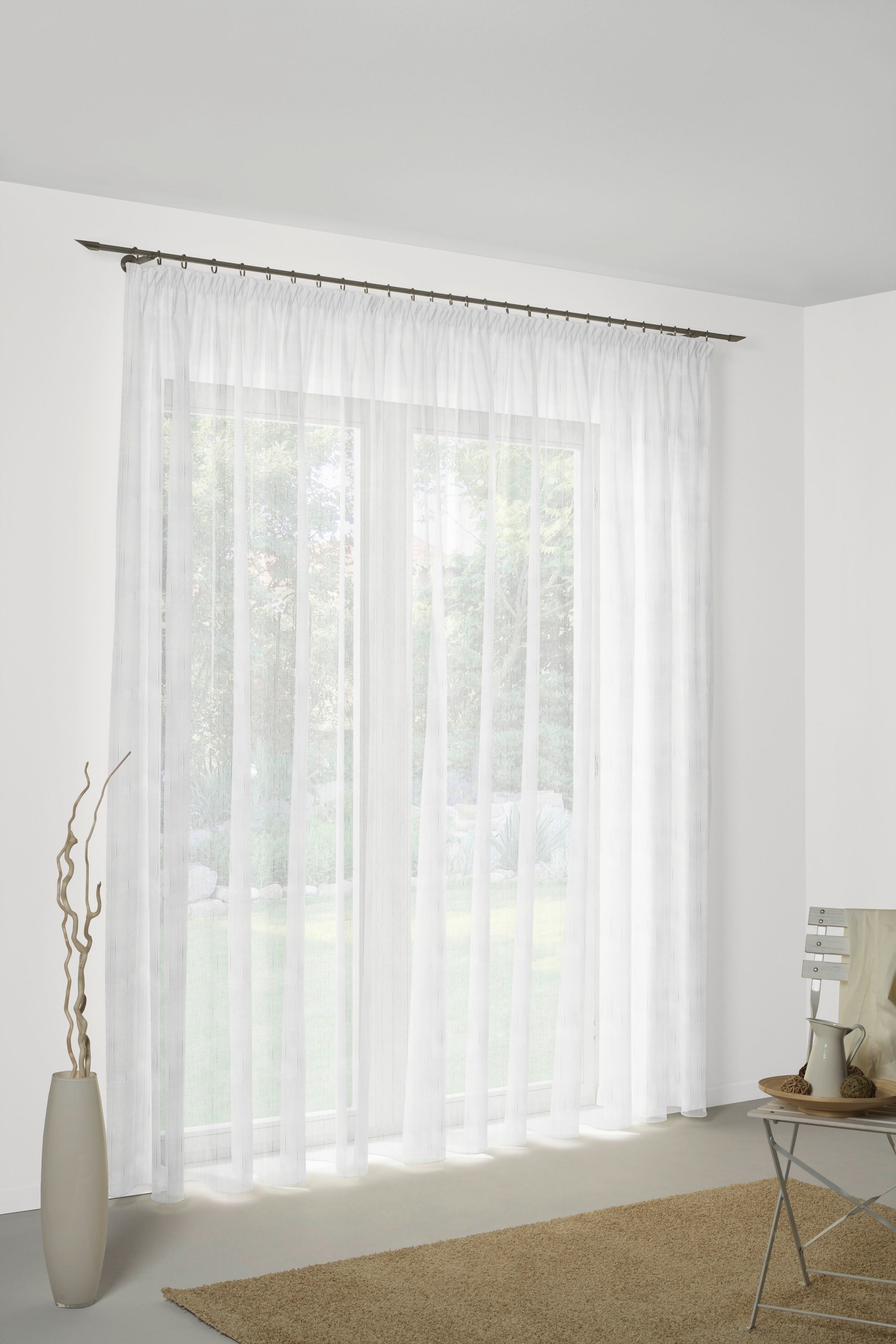 Wirth Gardine "Anita" Faltenband 1 Stk. tlg. Fertig-Store mit FB 1:3 nach M günstig online kaufen