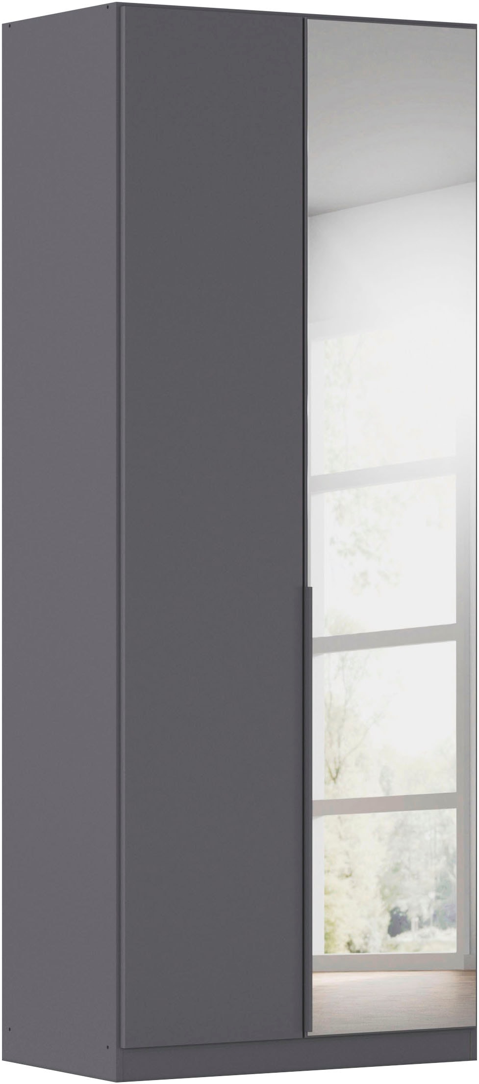 OTTO home Drehtürenschrank "Kleiderschrank Schrank Garderobe AGORDO mit Dekor- oder Hochglanzfront" in zwei Griff-Farben, Breiten 91-405 cm, durchdachte Innenausstattung, in 8 Breiten und 2 Höhen MADE IN GERMANY