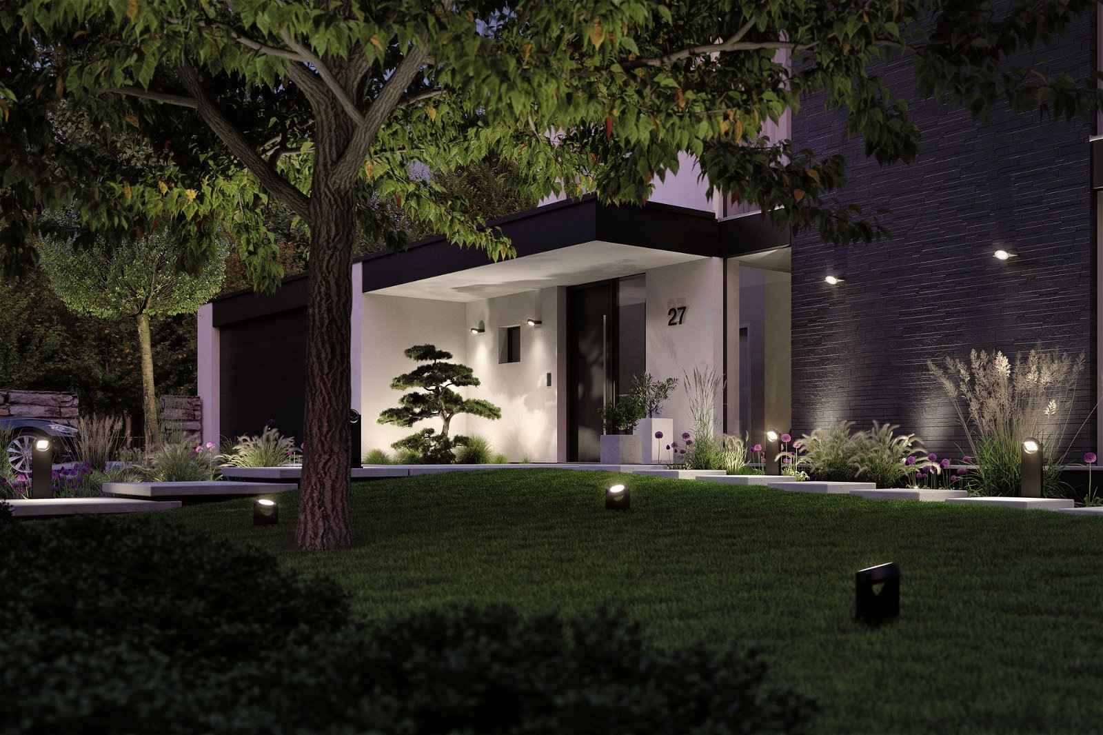 Paulmann LED Pollerleuchte "Swivea IP44 625mm 3000K 8W 460lm 230V Anthrazit günstig online kaufen