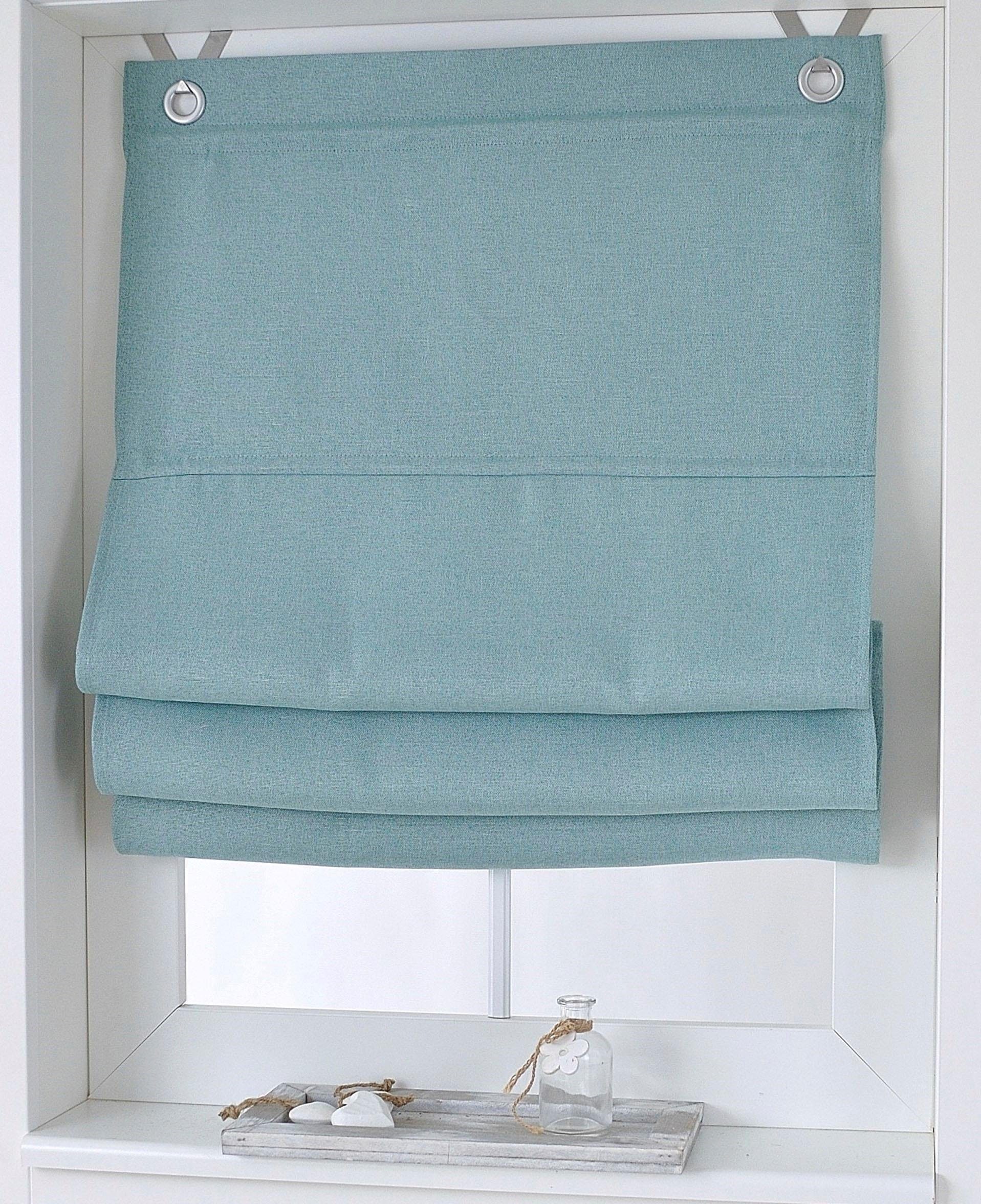 Kutti Raffrollo "Dimout" mit Hakenaufhängung ohne Bohren freihängend verdun günstig online kaufen