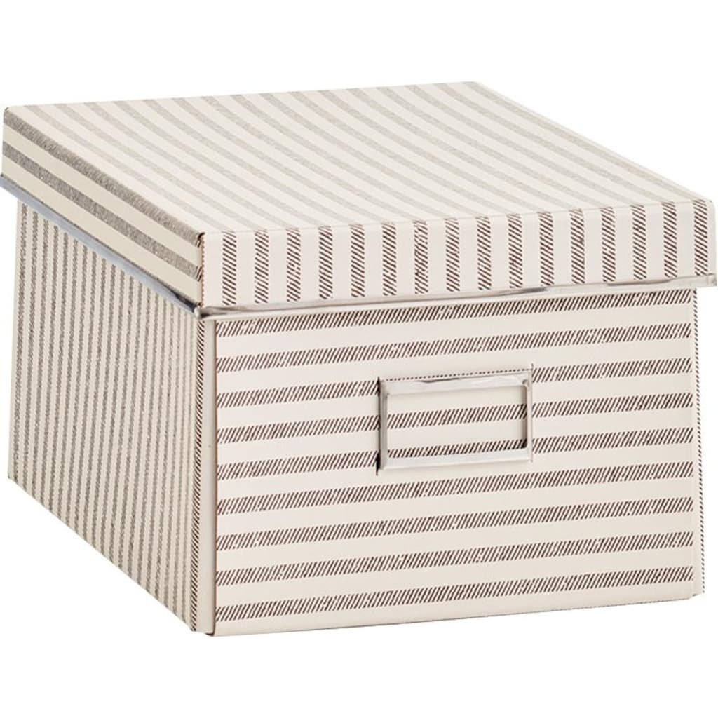 Zeller Present Aufbewahrungsbox »Stripes«, Pappe, beige