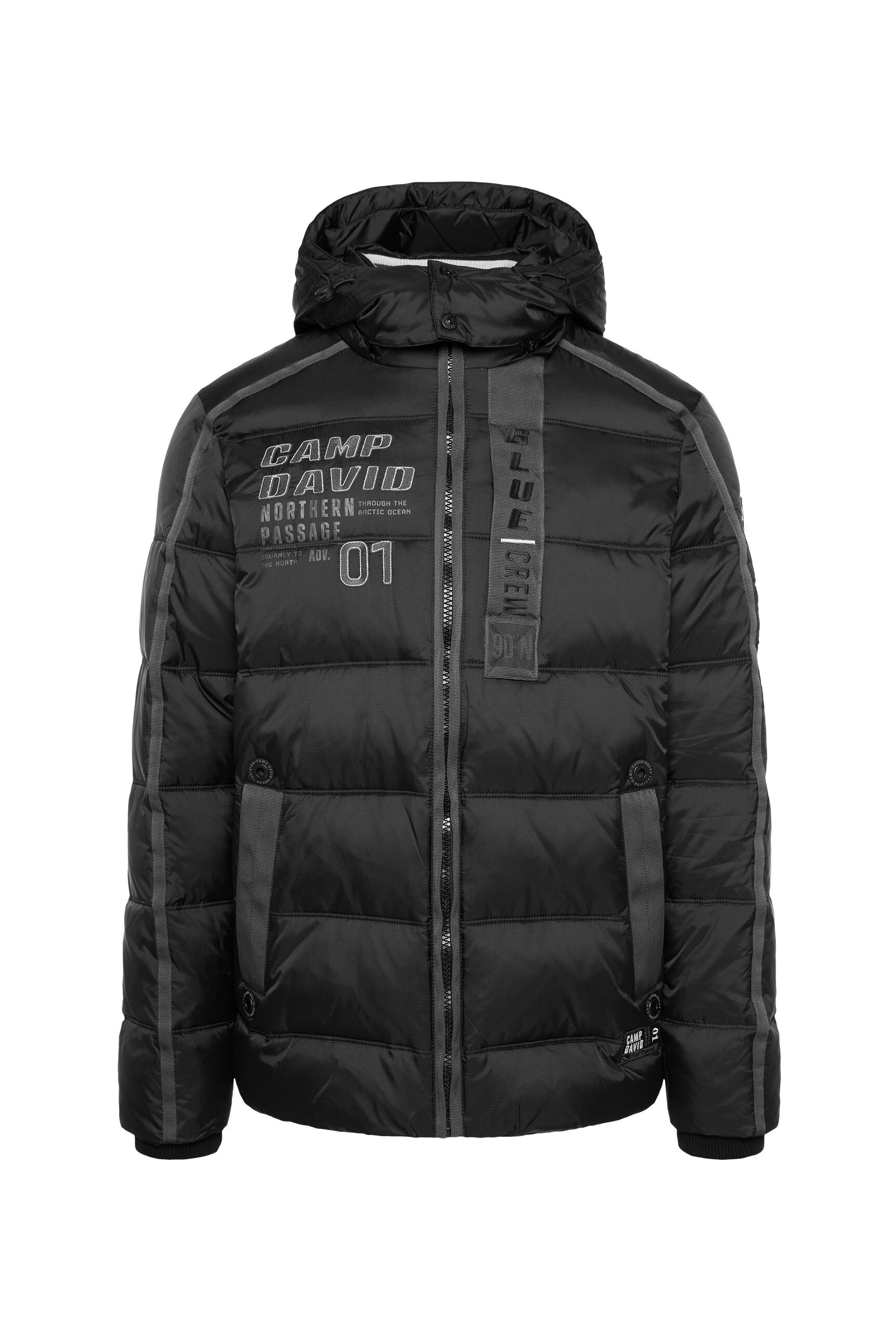 CAMP DAVID Winterjacke mit Kapuze mit abtrennbarer Kapuze