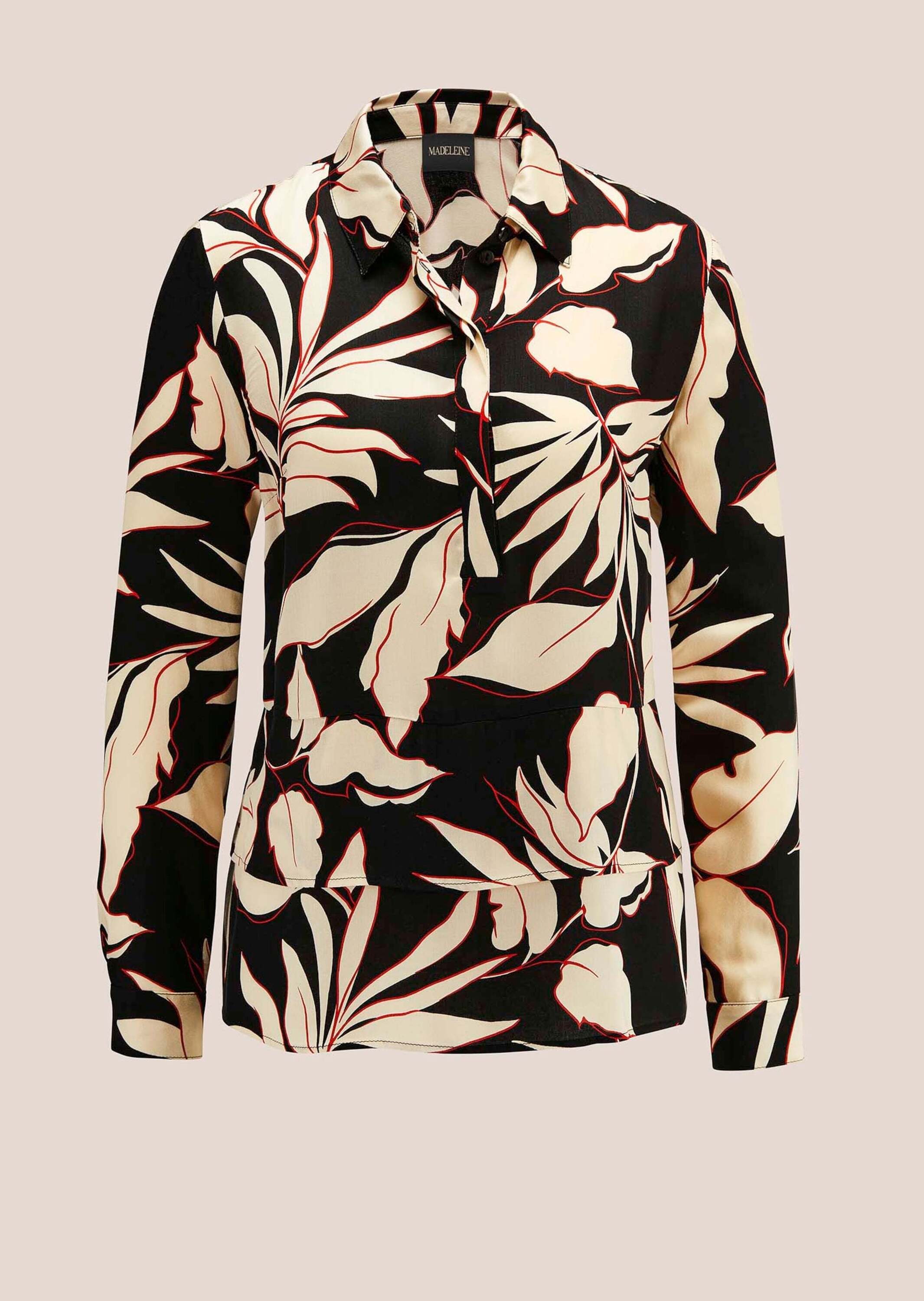 MADELEINE Hemdbluse "Bluse Bluse aus zarter Viskose mit Blütenprint" günstig online kaufen