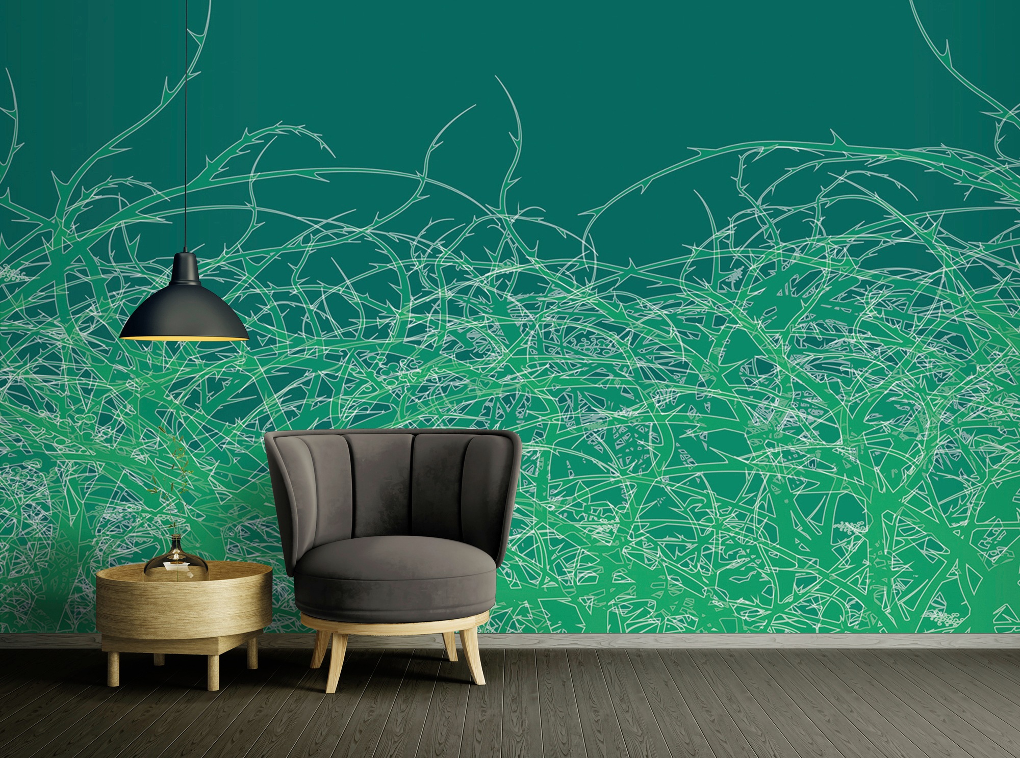 Architects Paper Fototapete »Atelier 47 Thorn Style 1«, floral, Vlies, Wand, Schräge, Decke