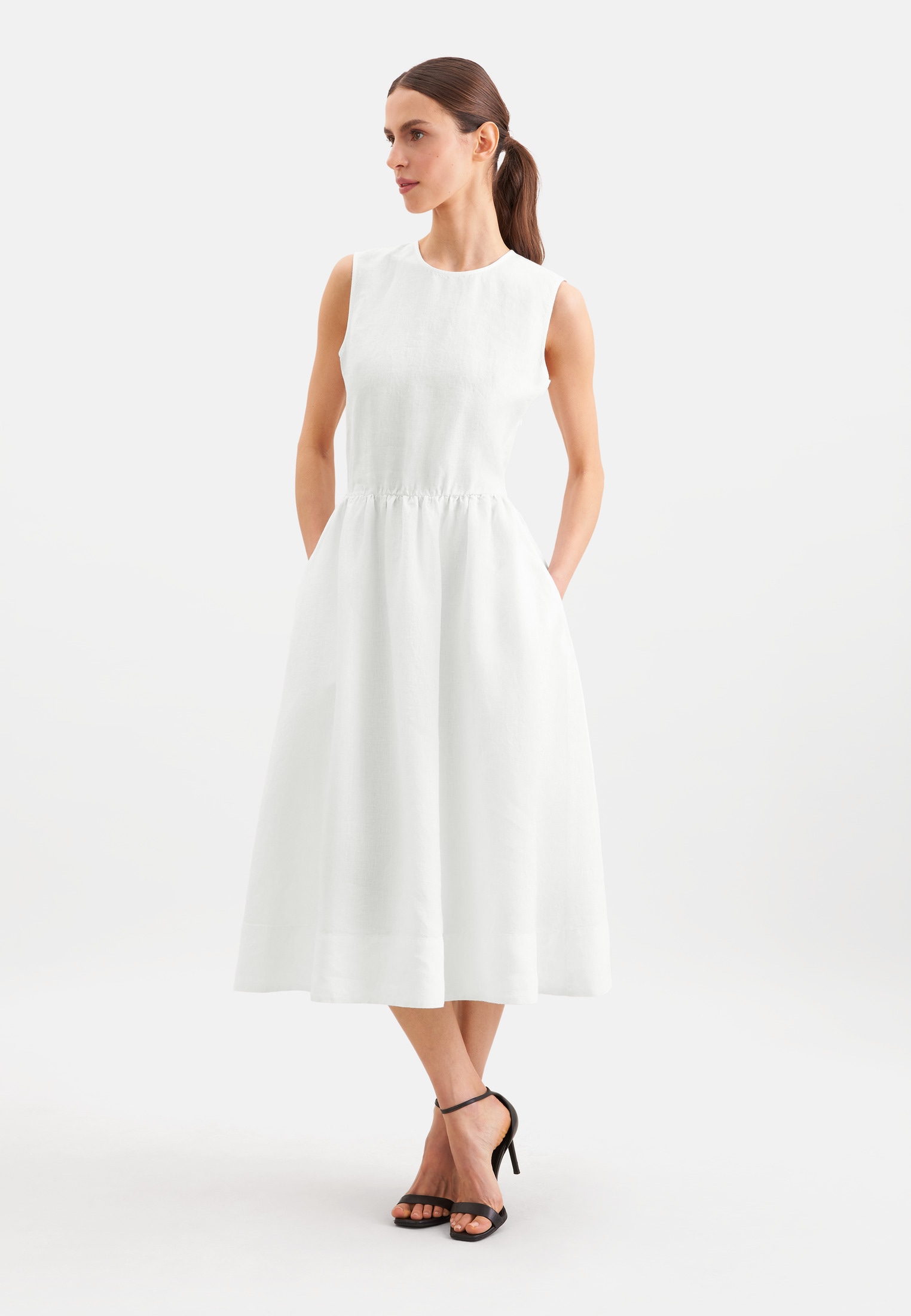 seidensticker Sommerkleid Ohne Arm Rundhals Uni
