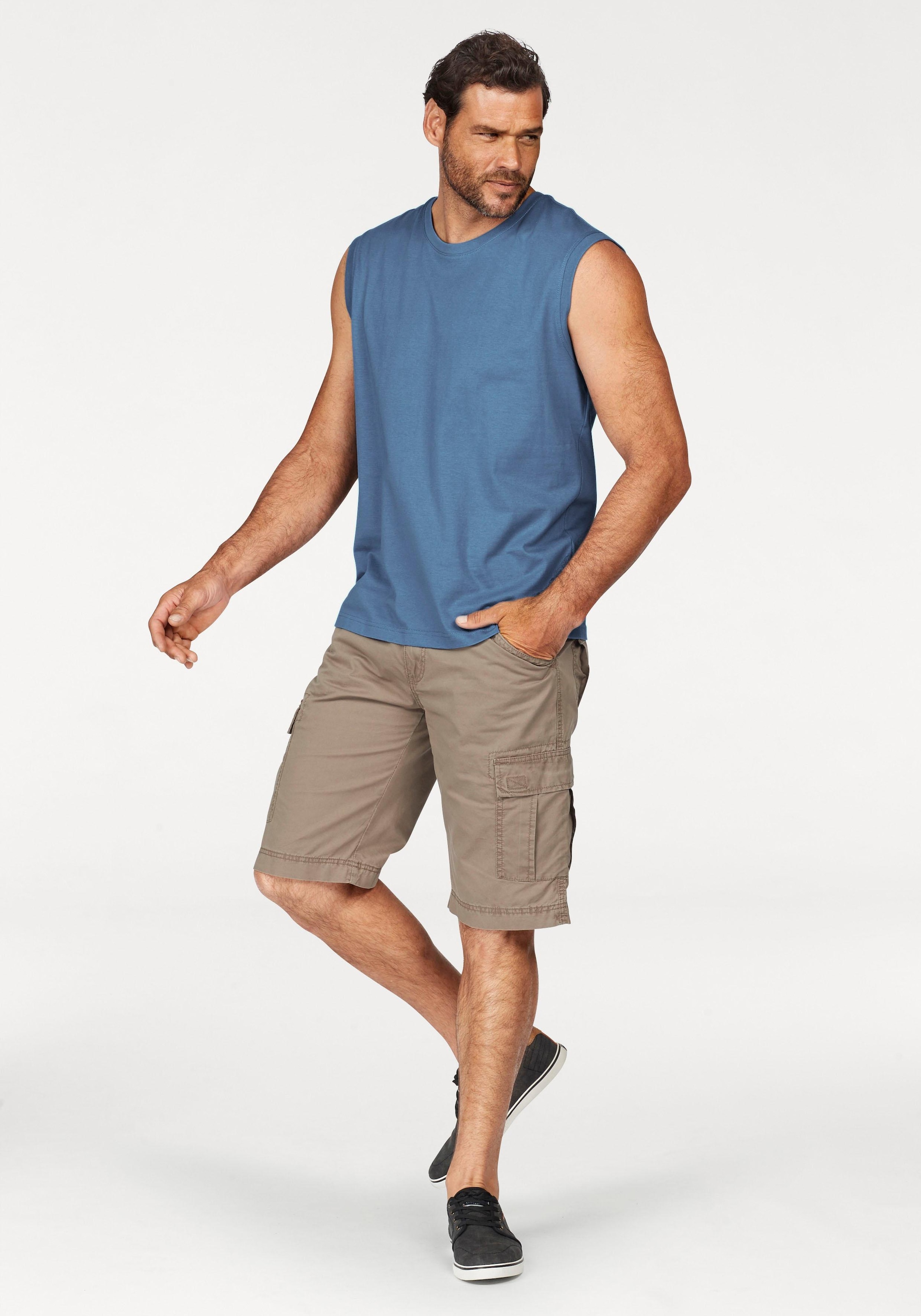 Man's World Muscleshirt, (Packung, 3 tlg., 3er-Pack), ärmellos, Basic-Stil, unifarben, Rundhalsausschnitt