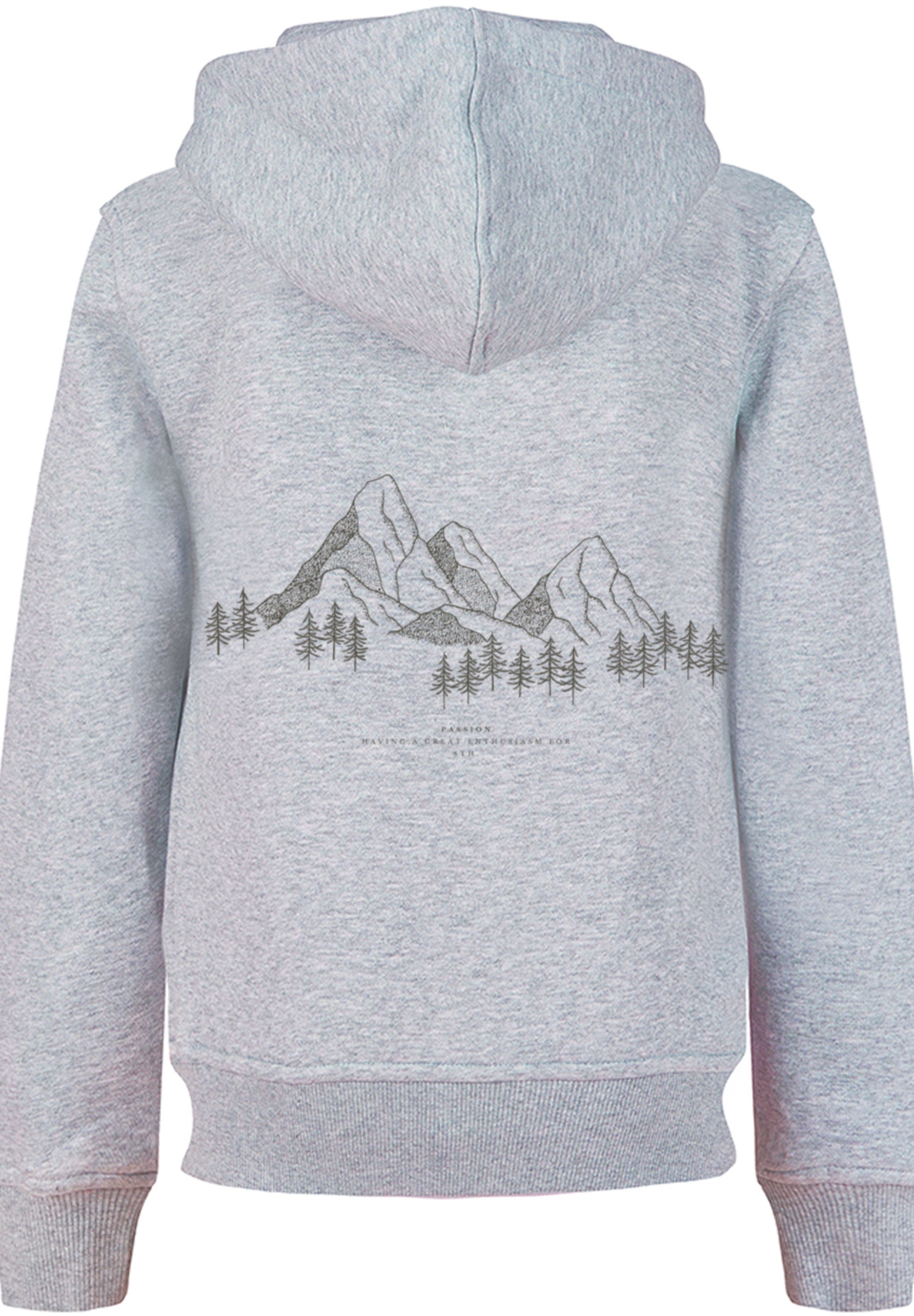 F4NT4STIC Kapuzenpullover »Mountain Berge Urlaub Winter Schnee Ski«, Print