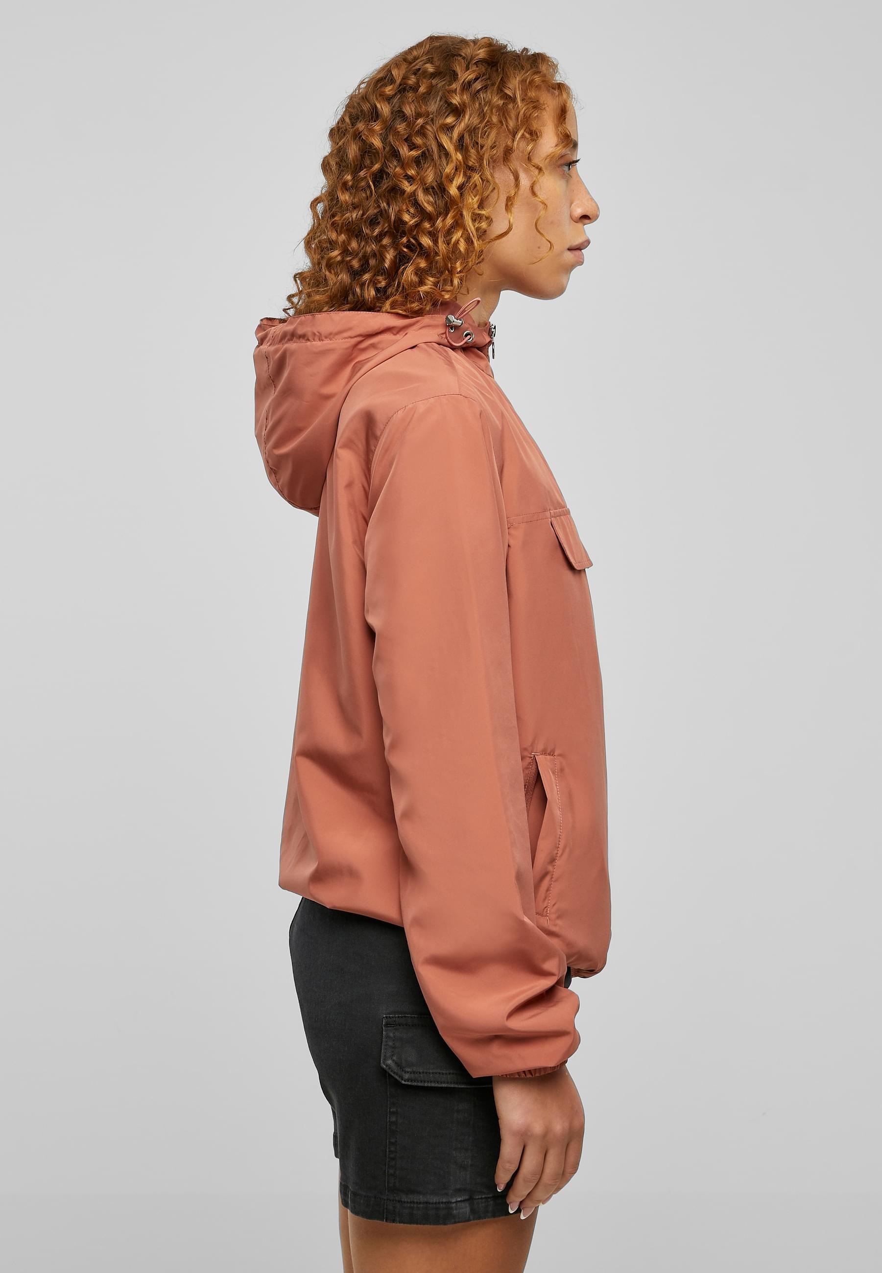 URBAN CLASSICS Allwetterjacke »Urban Classics Damen Ladies Basic Pull Over Jacket«, (1 St.), mit Kapuze