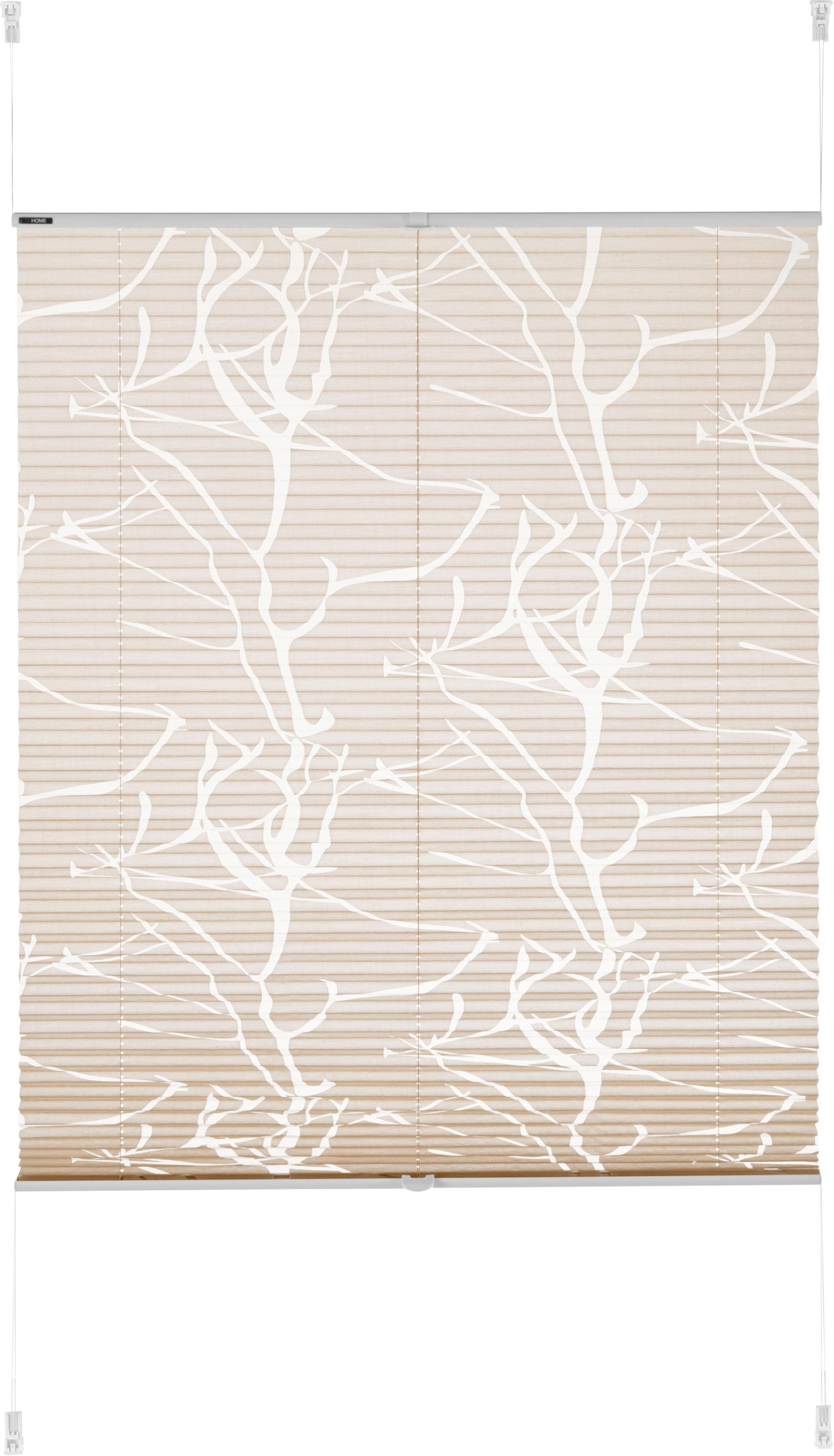 OTTO home Plissee "Anna" Lichtschutz ohne Bohren verspannt Ästemotiv, Bests günstig online kaufen