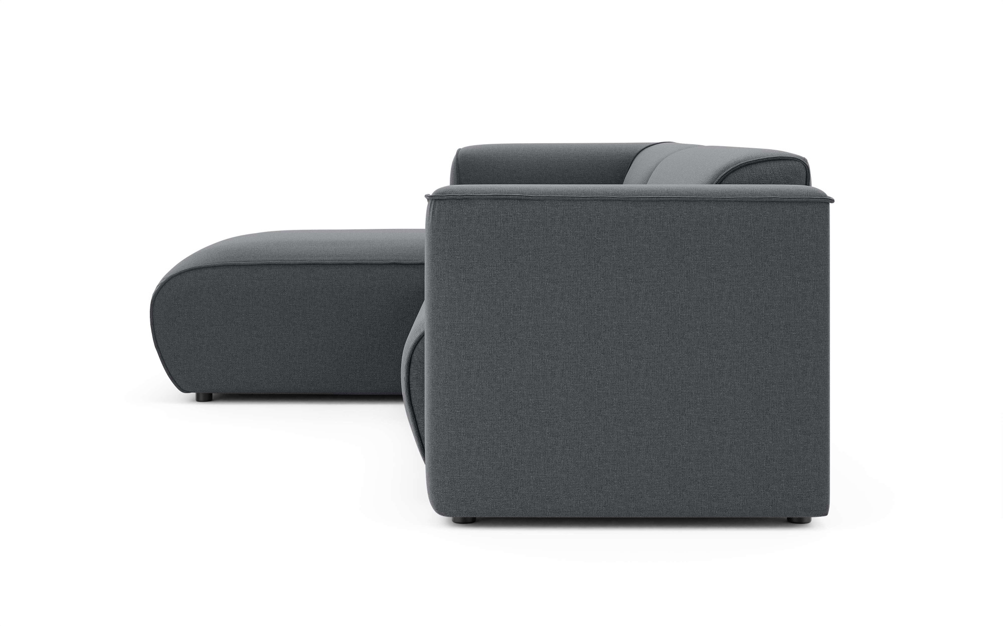 INOSIGN Ecksofa »MERID L-Form (257 cm), zeitlos & stilvolles Design,«, Aufwendig gepolstert, in Cord, Chenille und Struktur