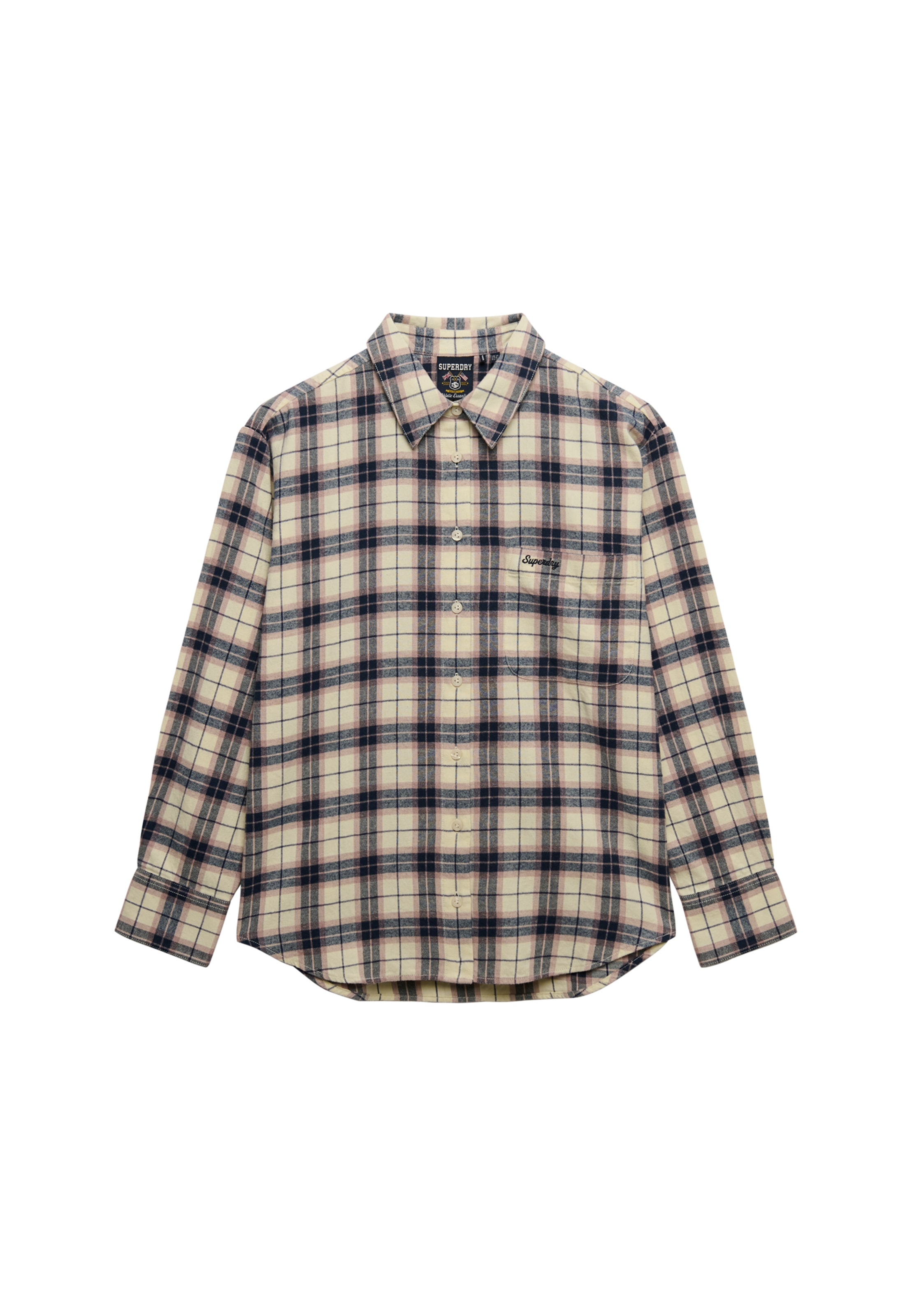 Superdry Karobluse »CHECK FLANNEL RELAXED SHIRT« Baumwolle, relaxed fit, aus weichem Flanell