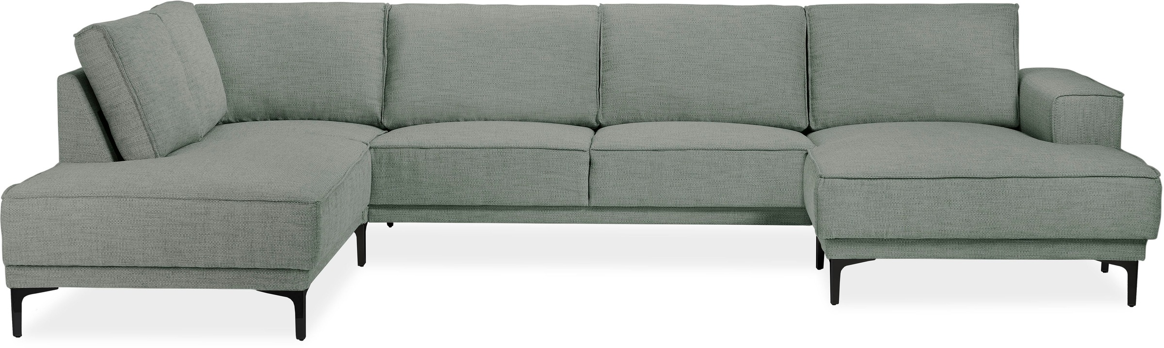 Places of Style Wohnlandschaft "XXL Sofa Oland, Struktur, Flachgewebe, Luxu günstig online kaufen