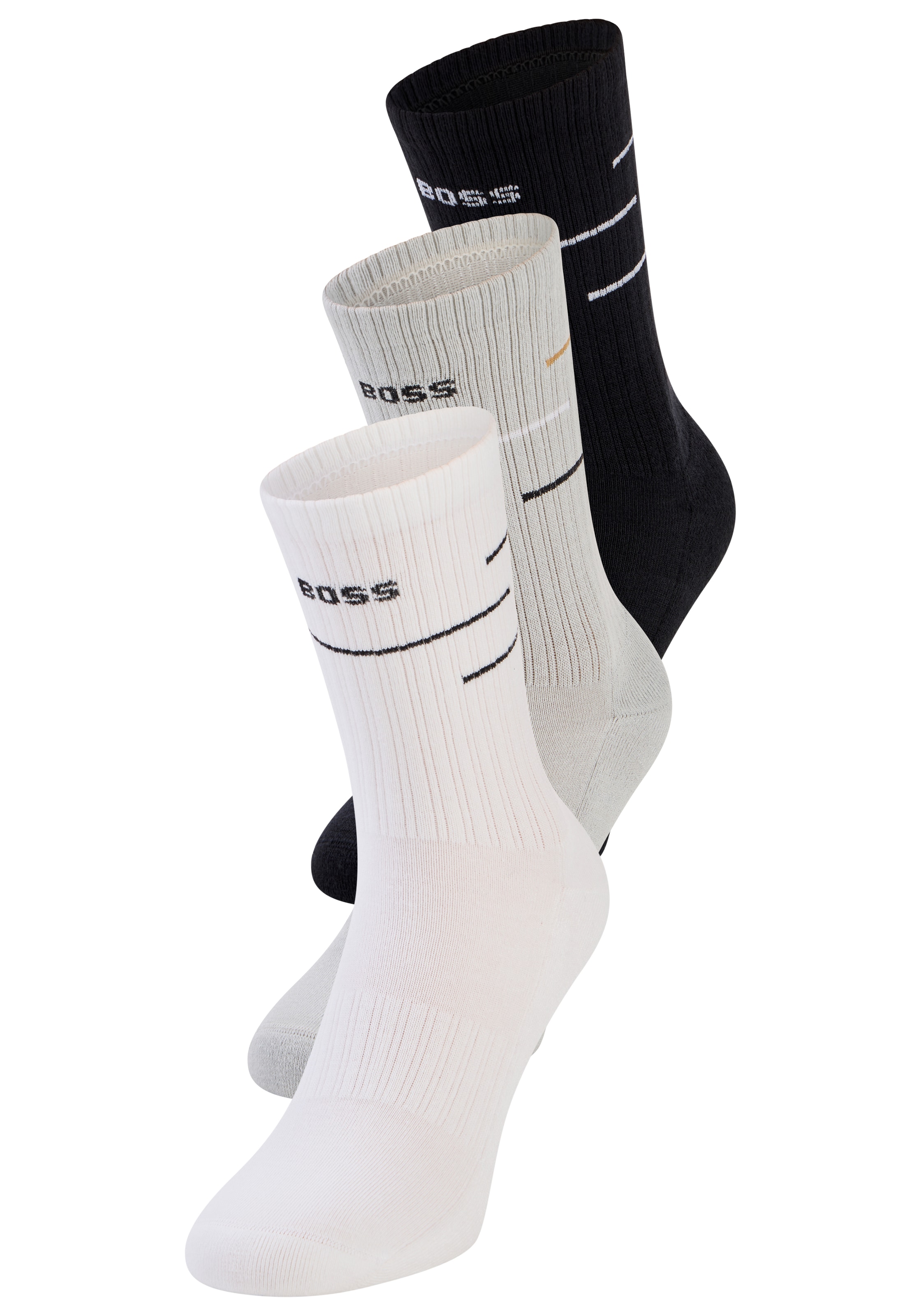 BOSS Basicsocken "3P QS Rib Line VB" 3 Paar tlg. günstig online kaufen