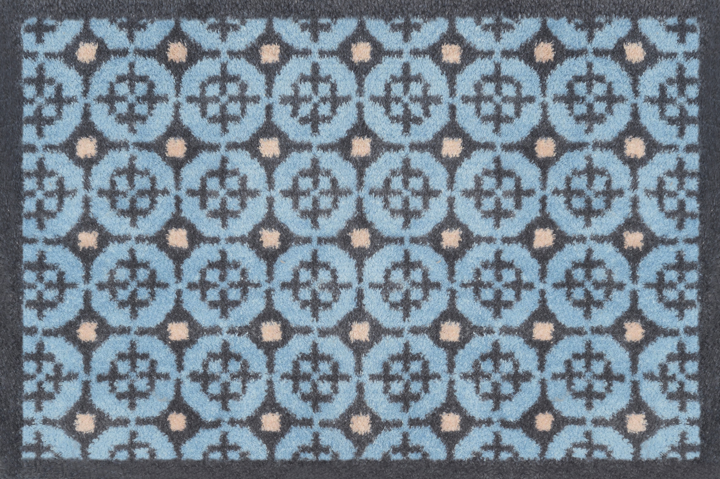 Turtle Mat Fußmatte "Parterre Blue" rechteckig 9 mm Höhe